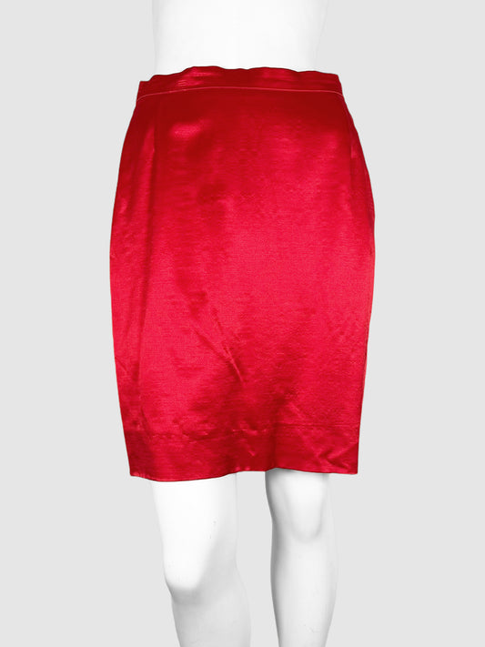Satin Mini Skirt - Size 38