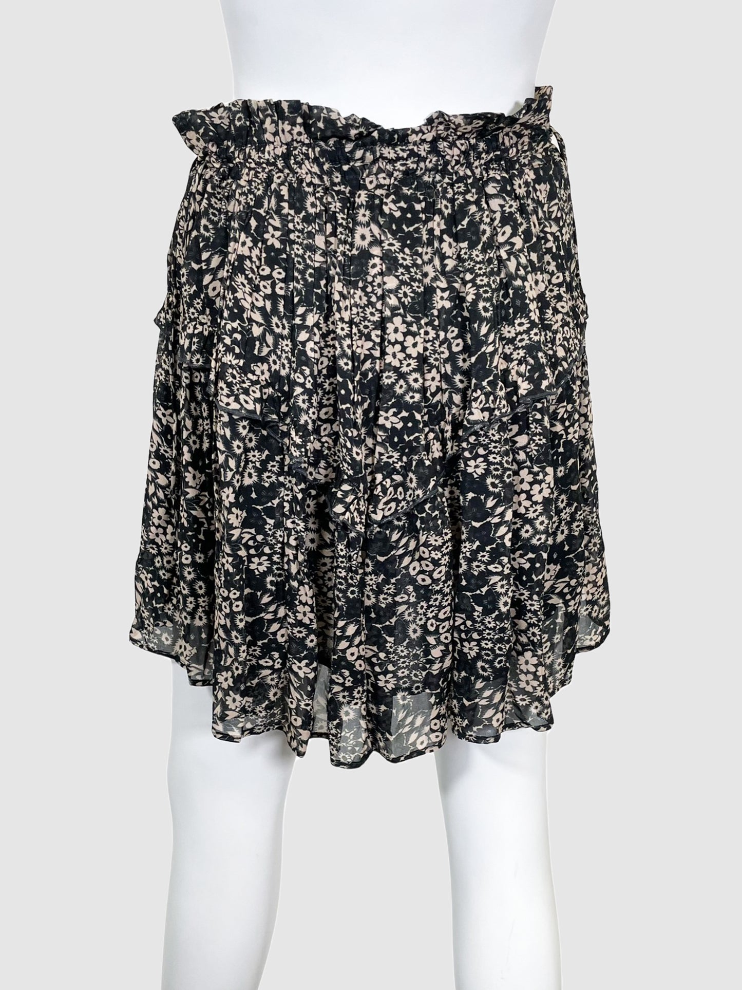 Floral Ruffle Mini Skirt - Size 36