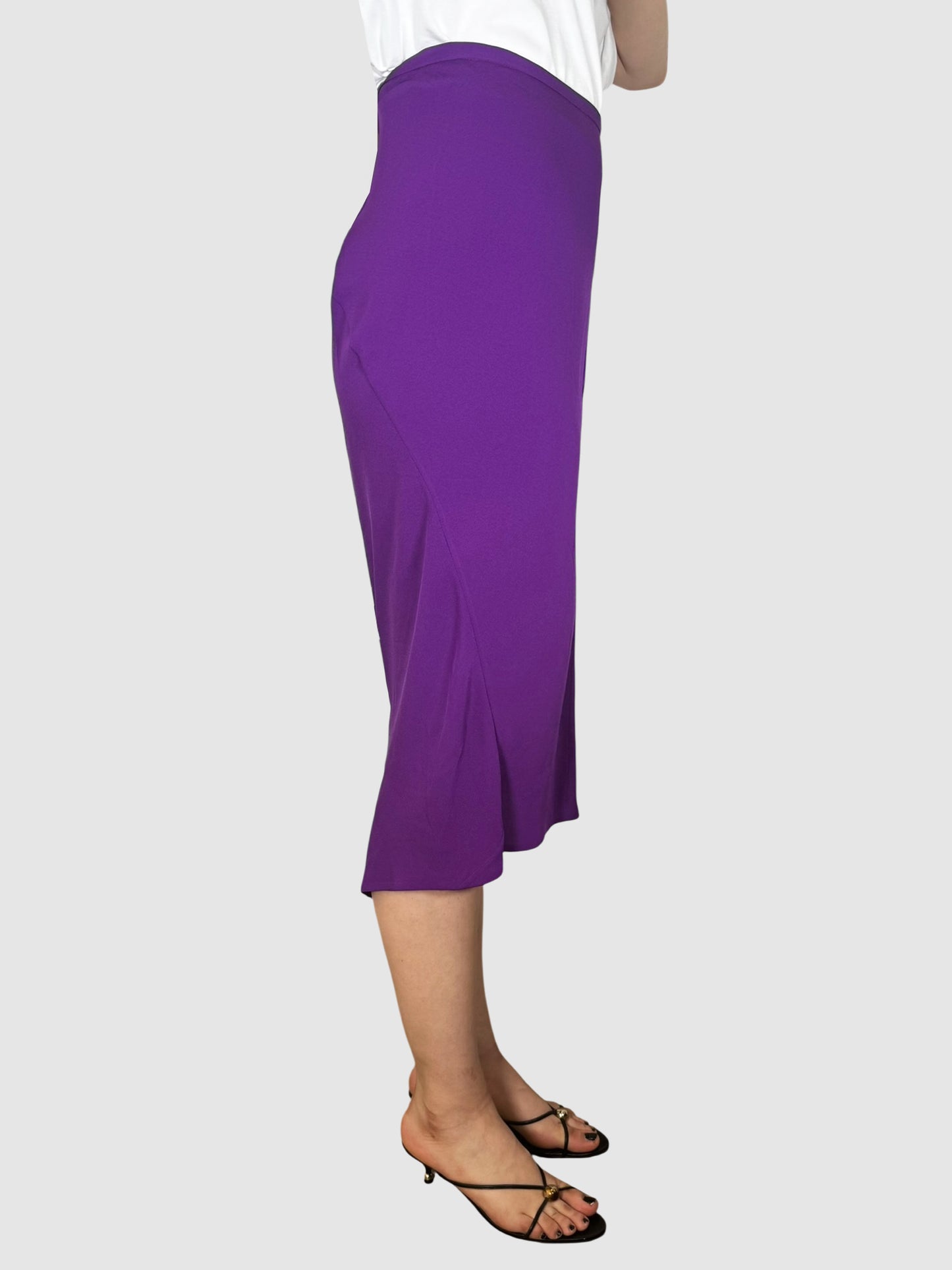 Silk Midi Skirt