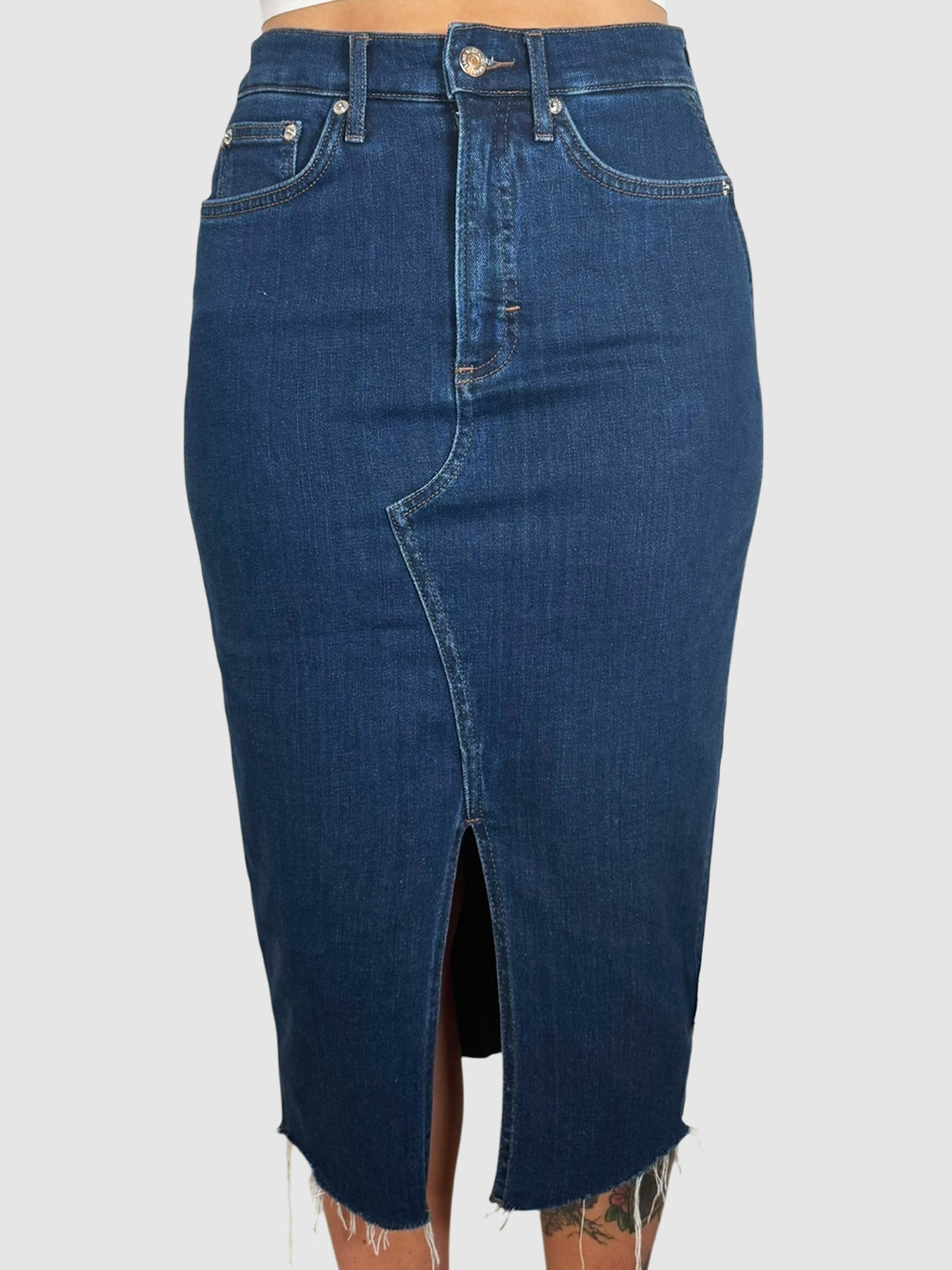 Denim Midi Skirt