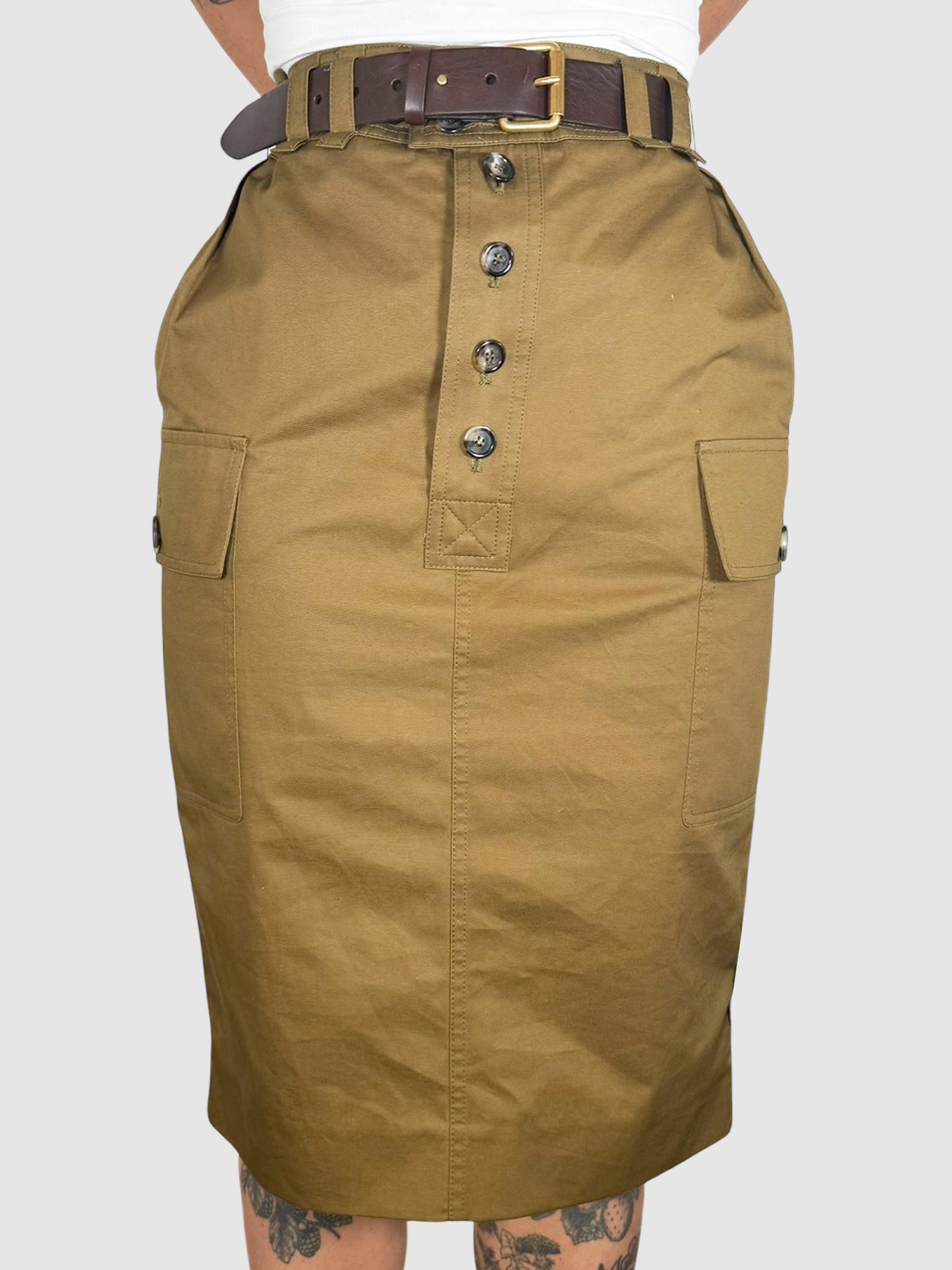 Belted Cargo Skirt
