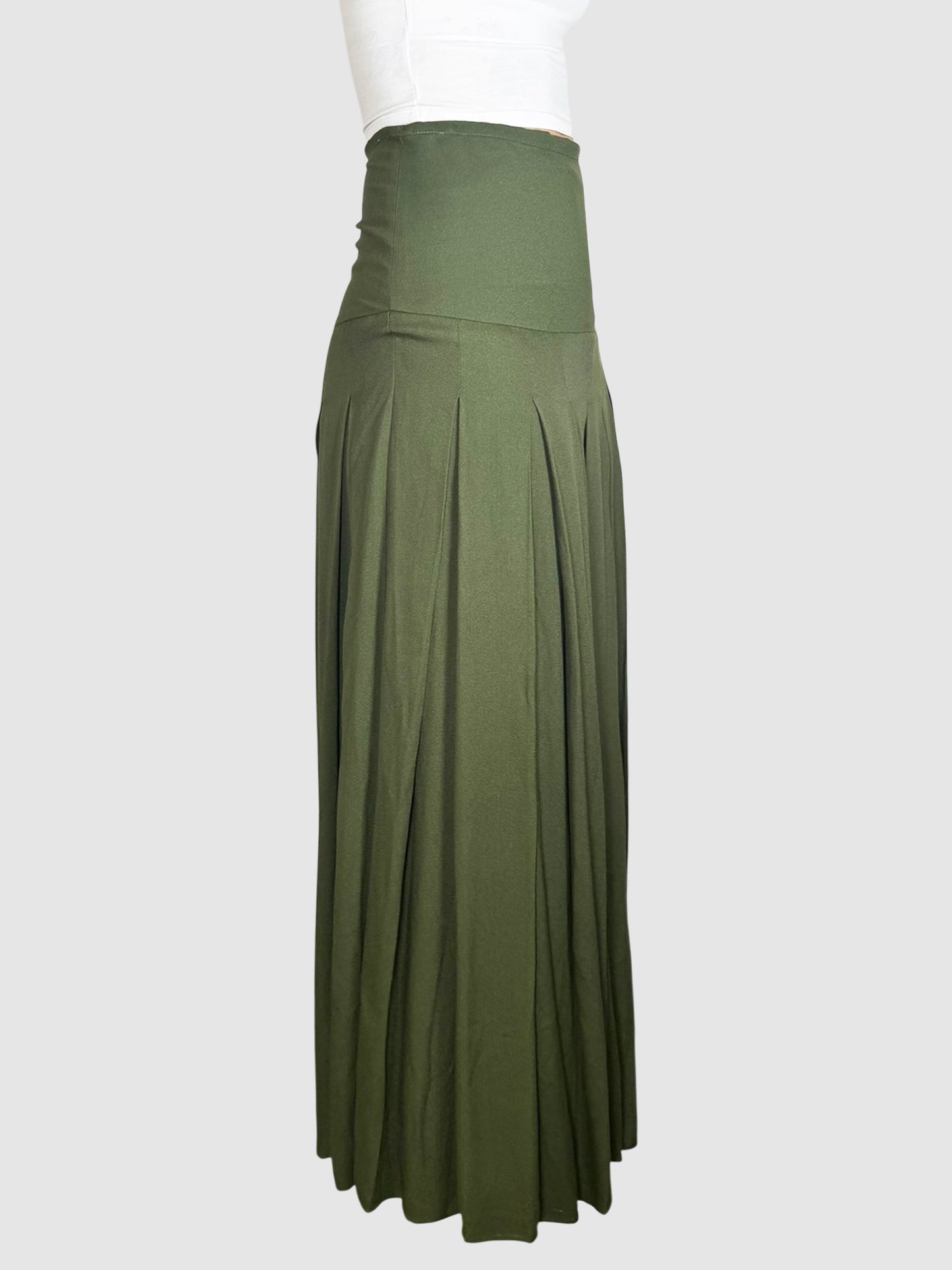 Pleated Maxi Skirt