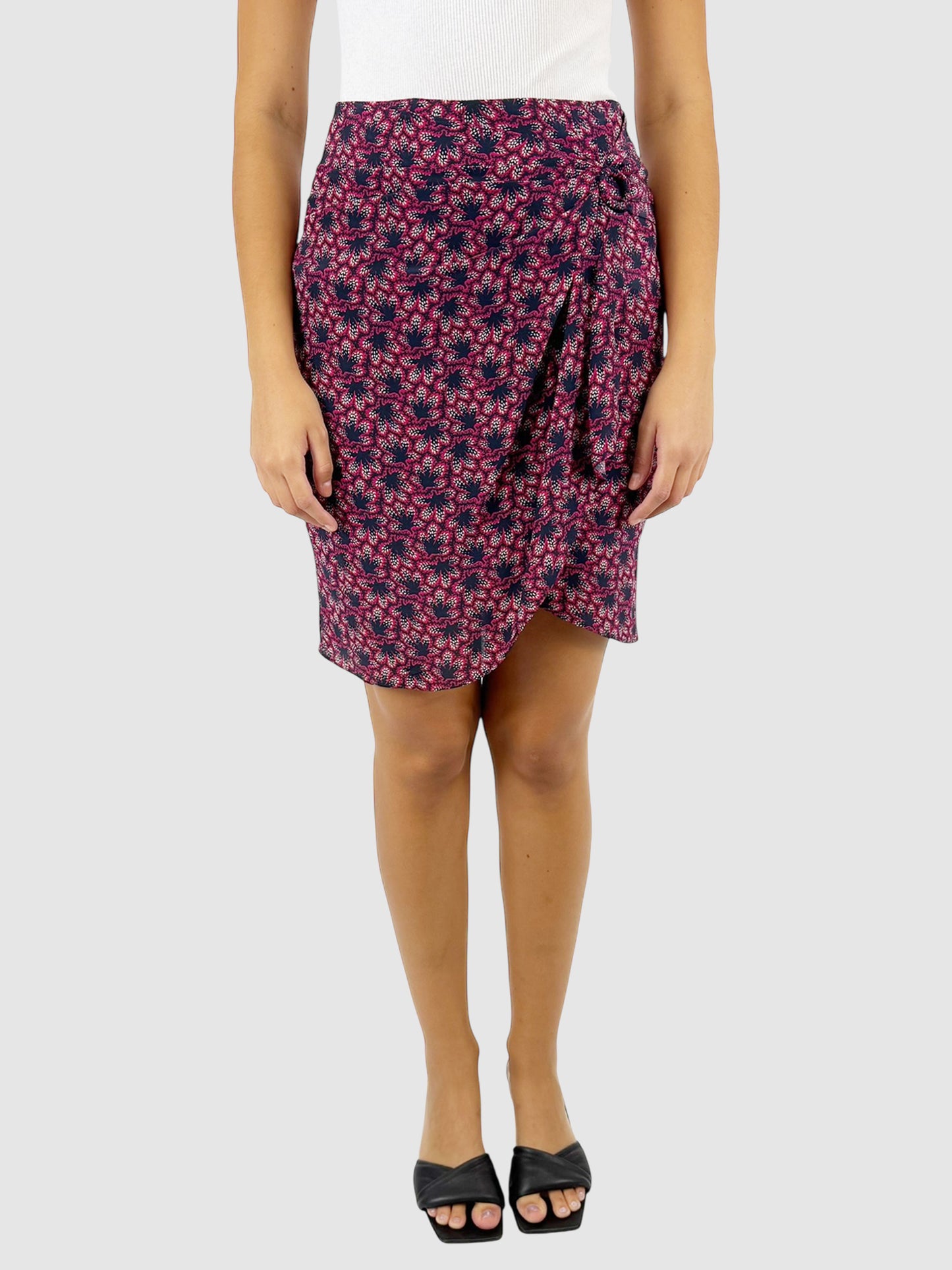 Floral Silk Skirt