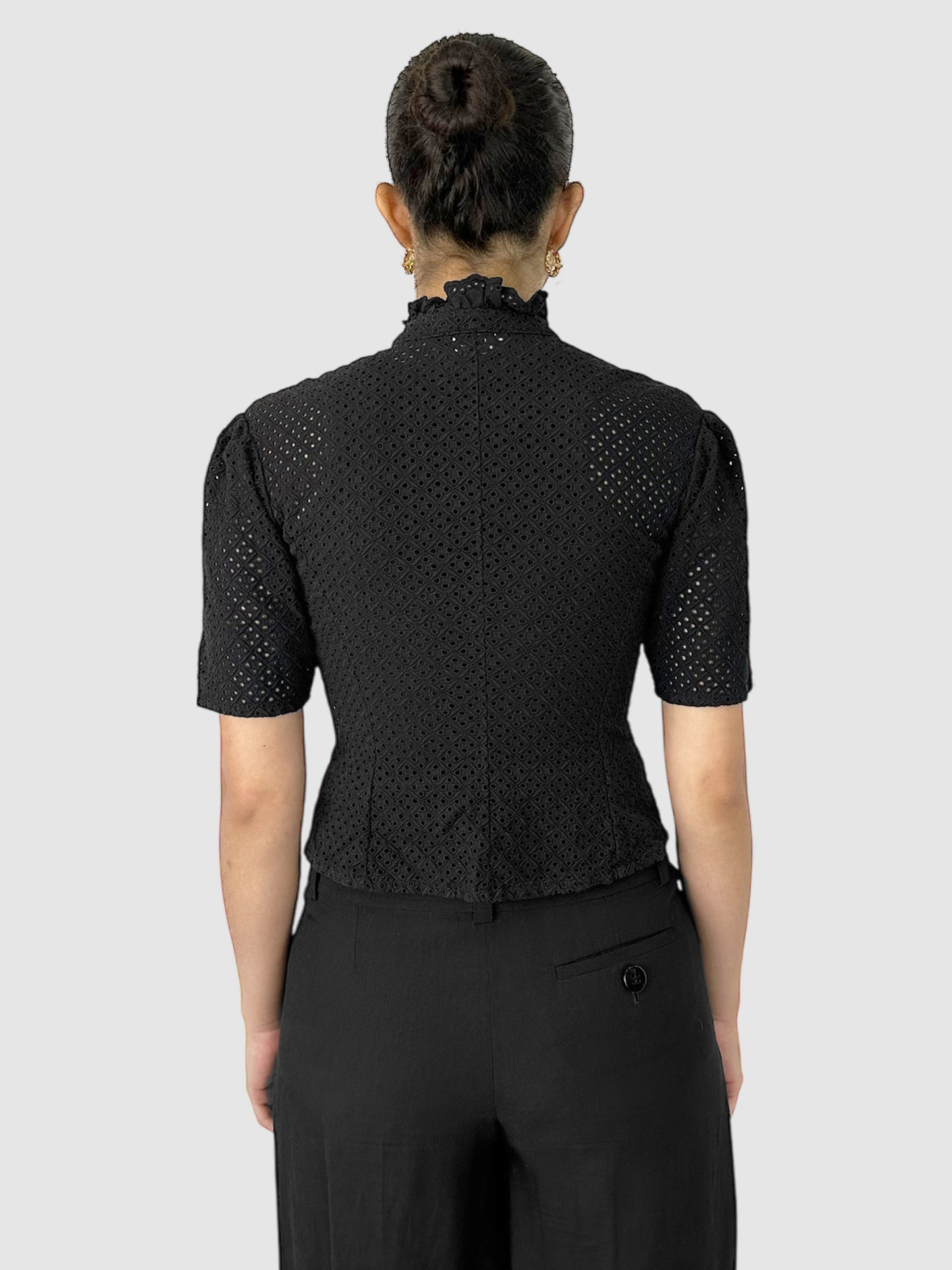 Eyelet Embroidered Top