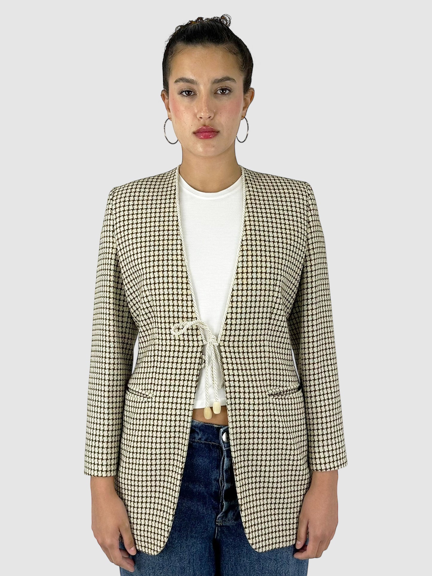 Star-Printed Blazer