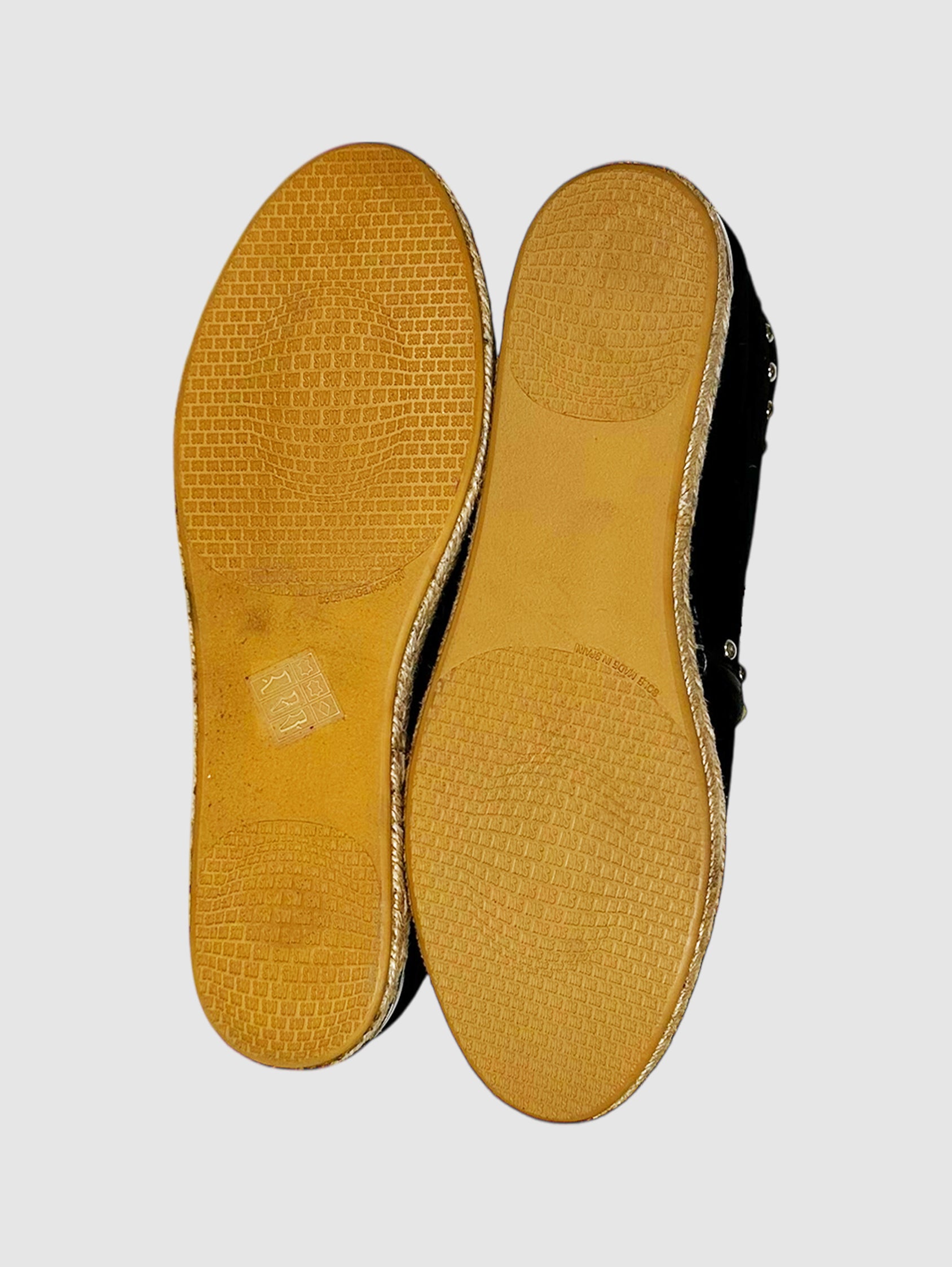 Studded Lace-Up Espadrilles