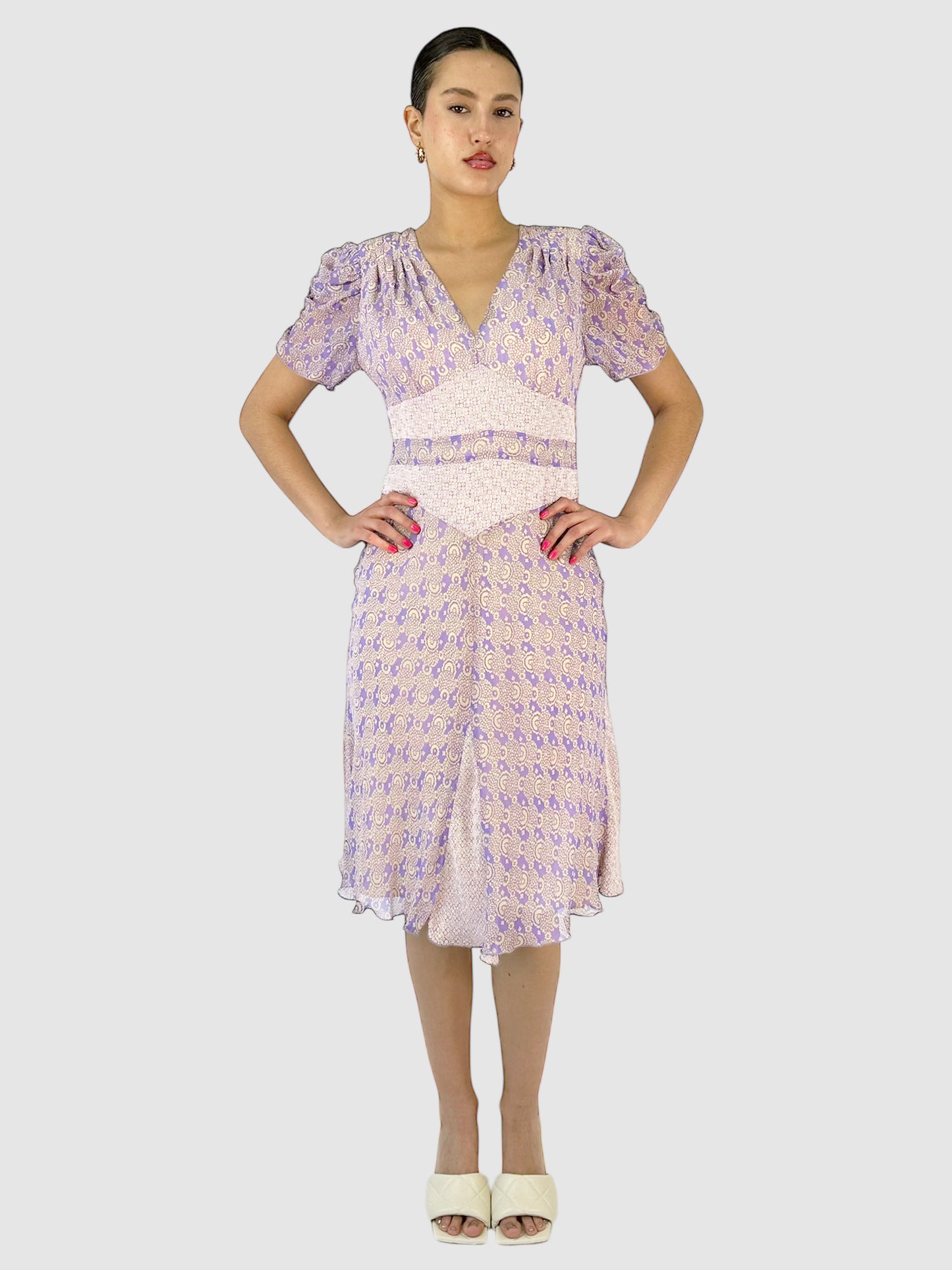 Silk Printed Dress