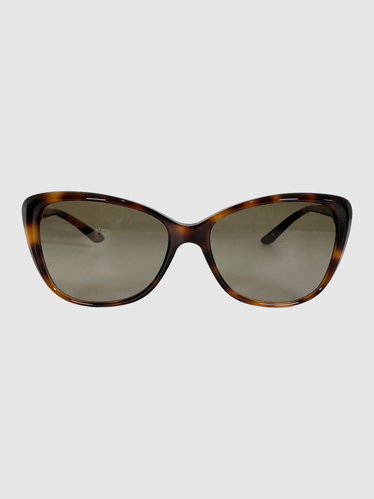 Versace Tortoiseshell Sunglasses Trendy Oversized