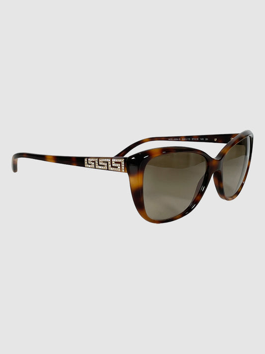 Versace Tortoiseshell Sunglasses Trendy Oversized