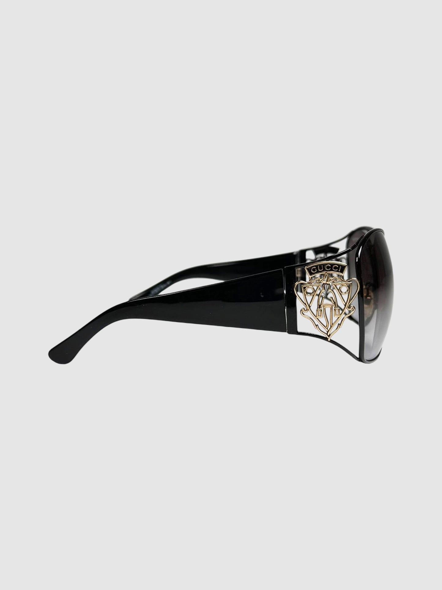 Oversized Crest Sunglasses