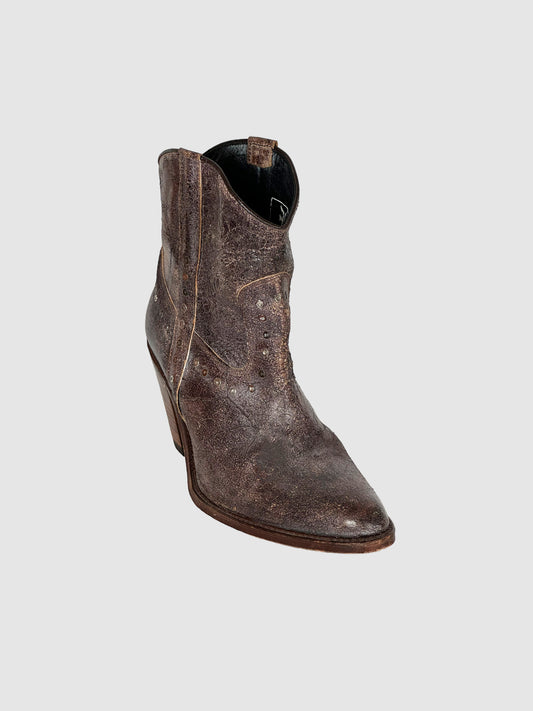 Western Ankle Boots - Size 38