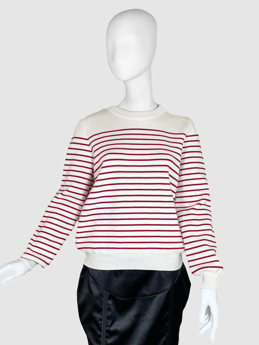 Celine Striped Sweater with Buttons - Size L