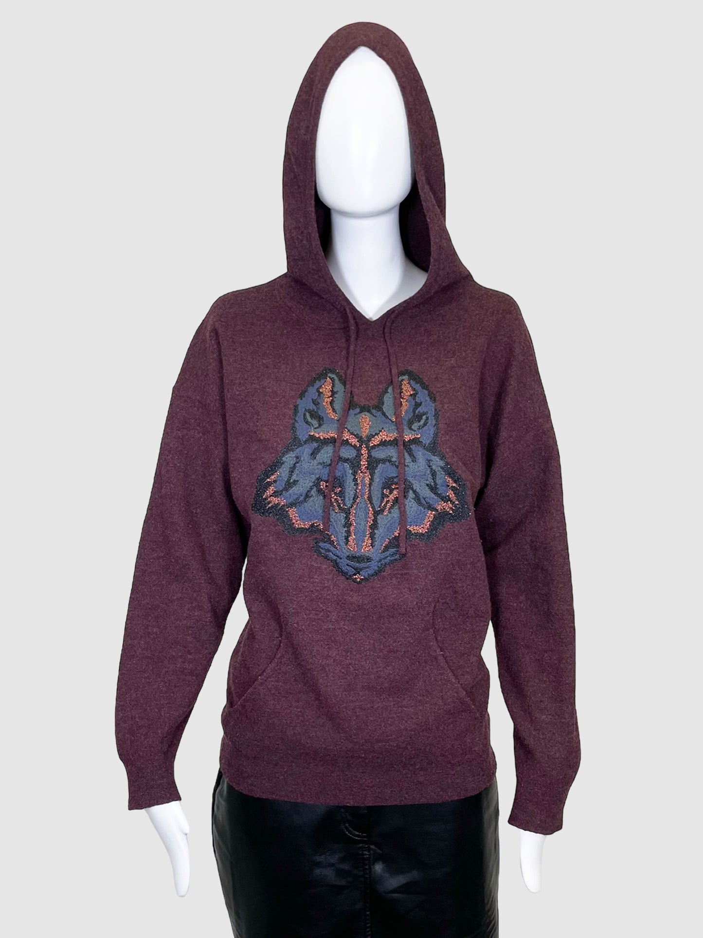 Zadig & Voltaire Wool Wolf Hoodie - Size S