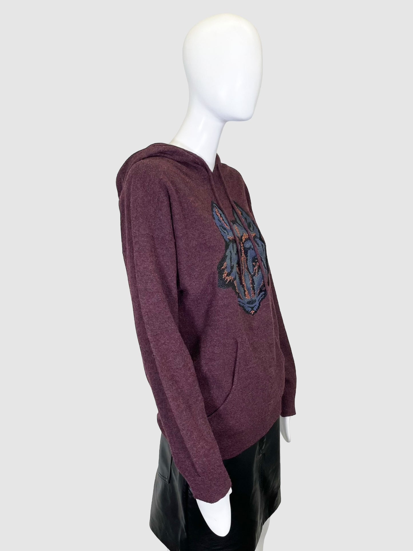 Zadig & Voltaire Wool Wolf Hoodie - Size S