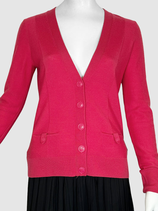 Wool Button-Up Cardigan - Size S