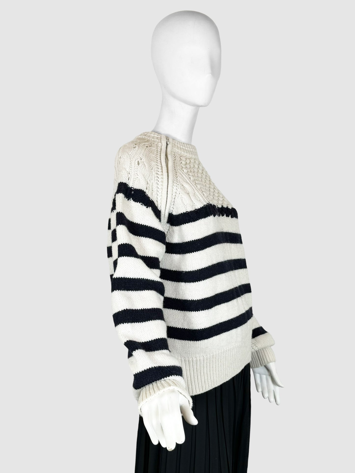 Wool Stripe Sweater - Size S