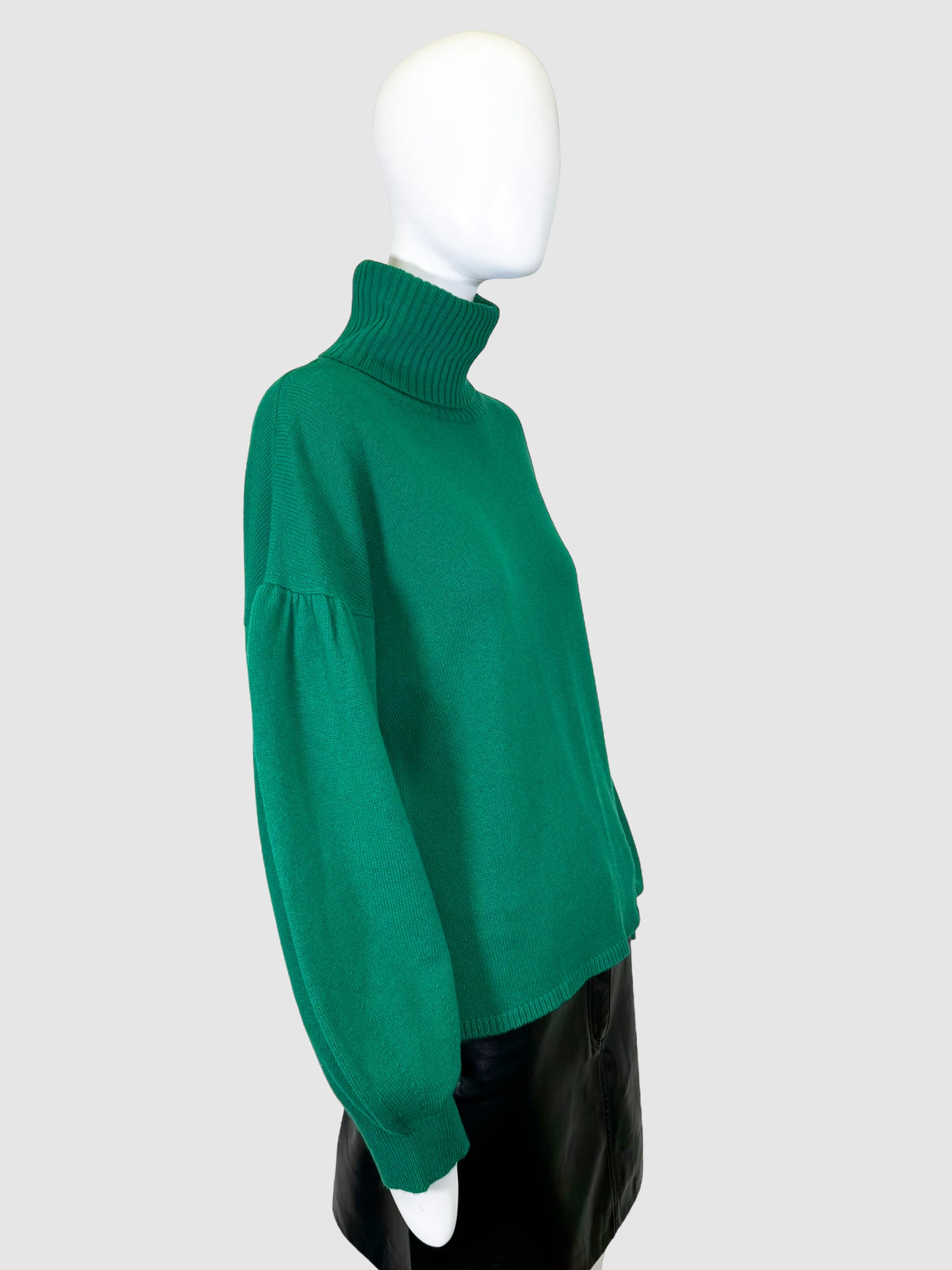 Turtleneck Bell Sleeve Sweater - Size XL