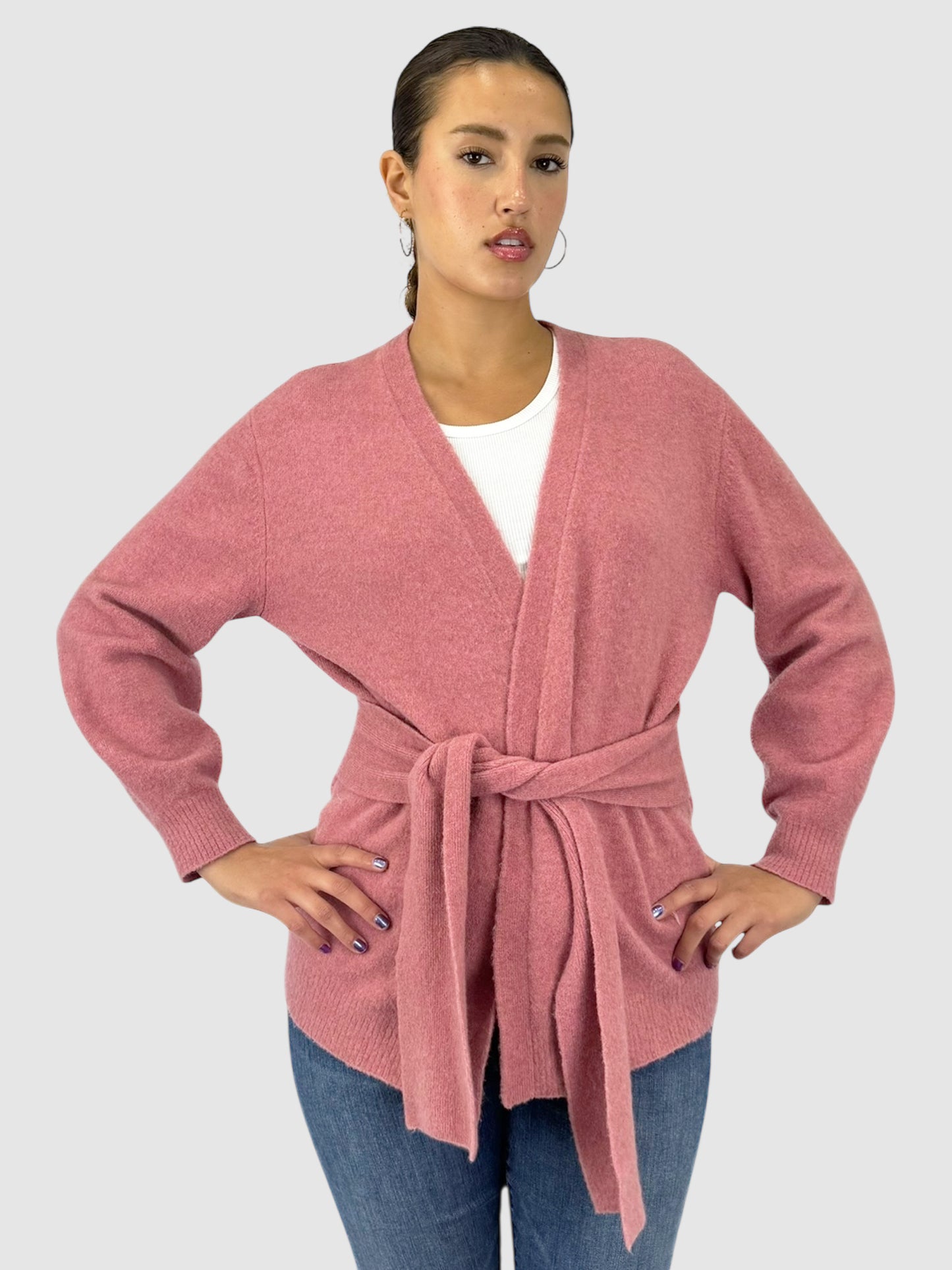 Wool Belted Cardigan