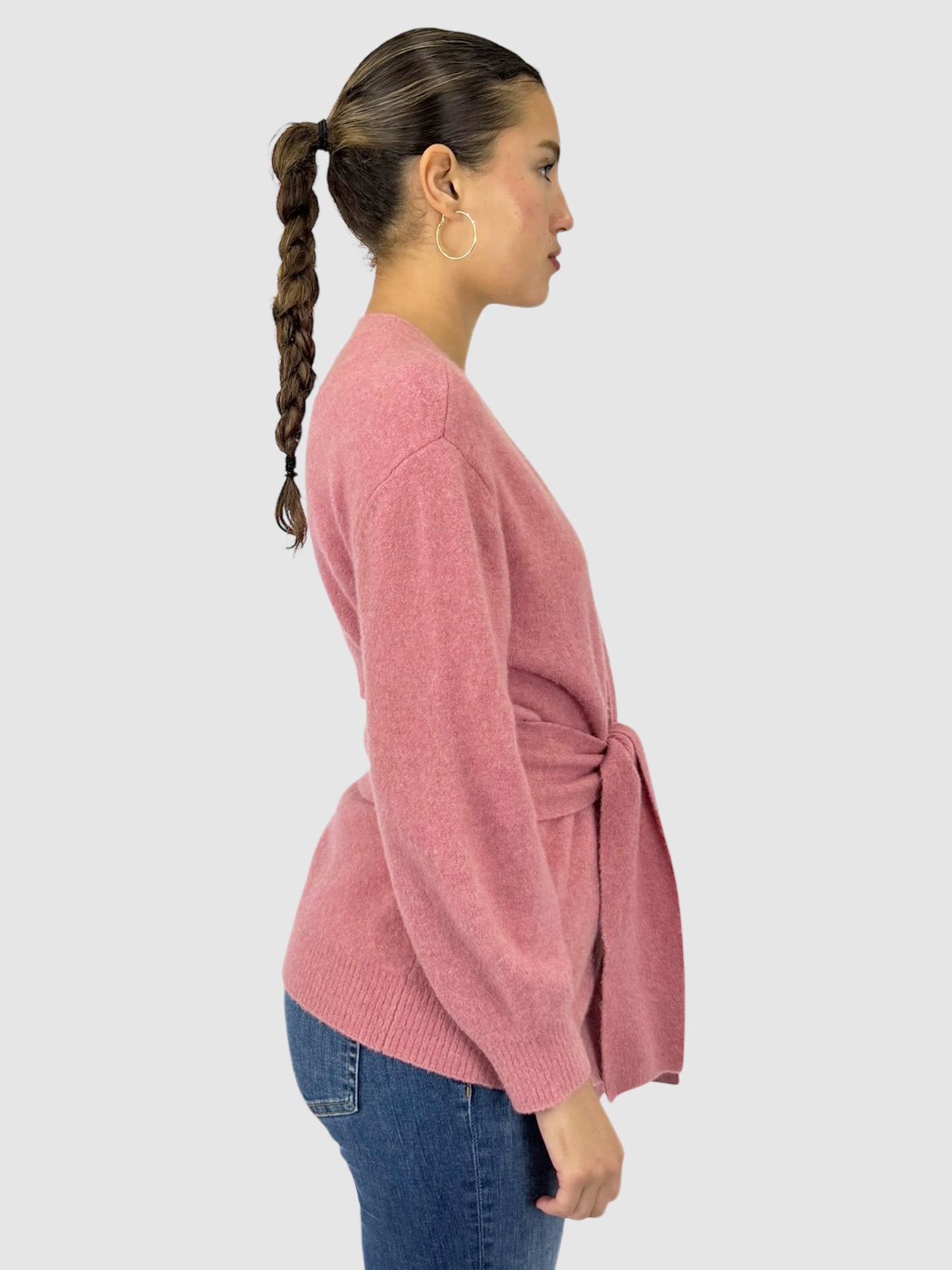 Wool Belted Cardigan