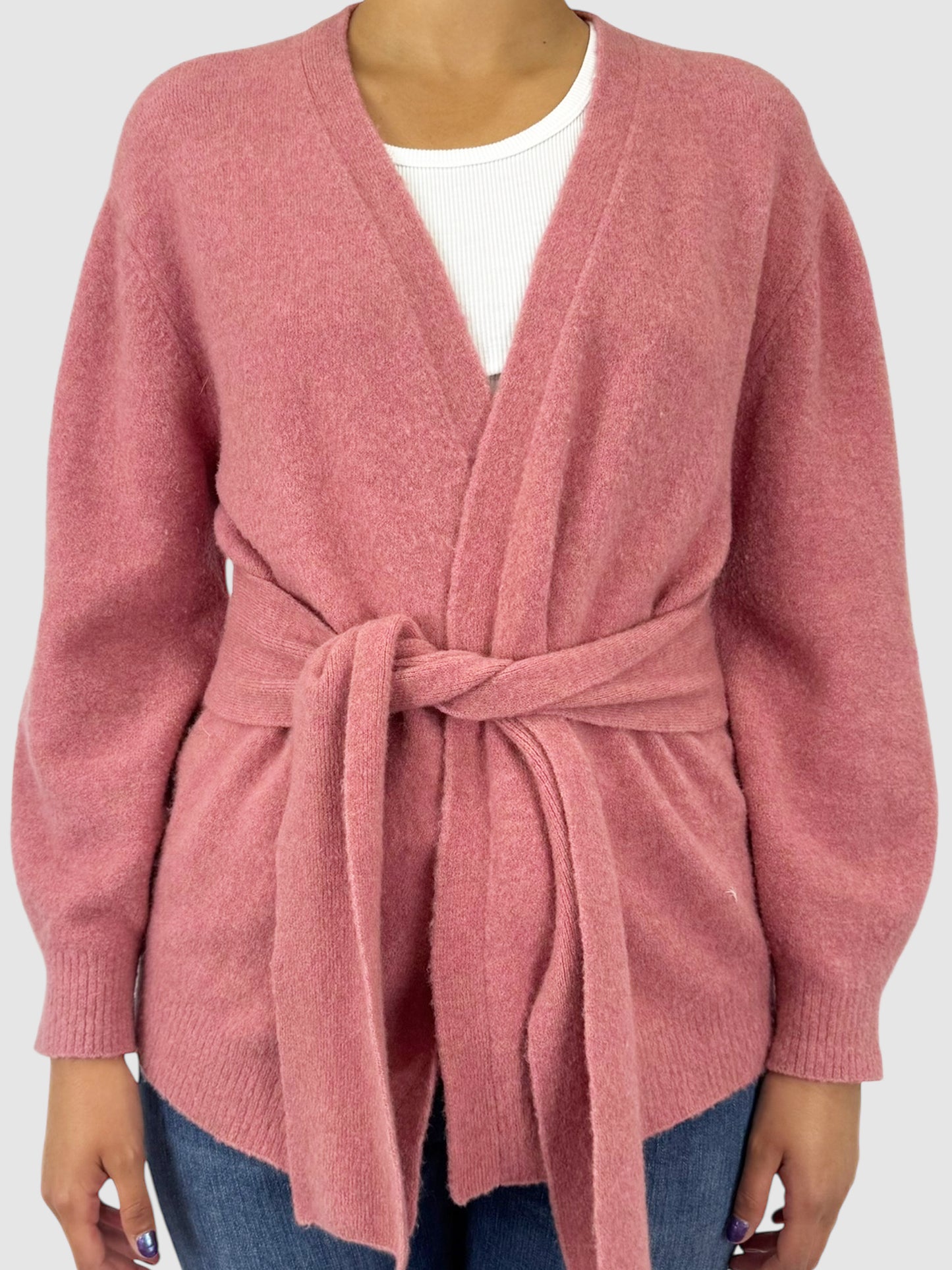Wool Belted Cardigan