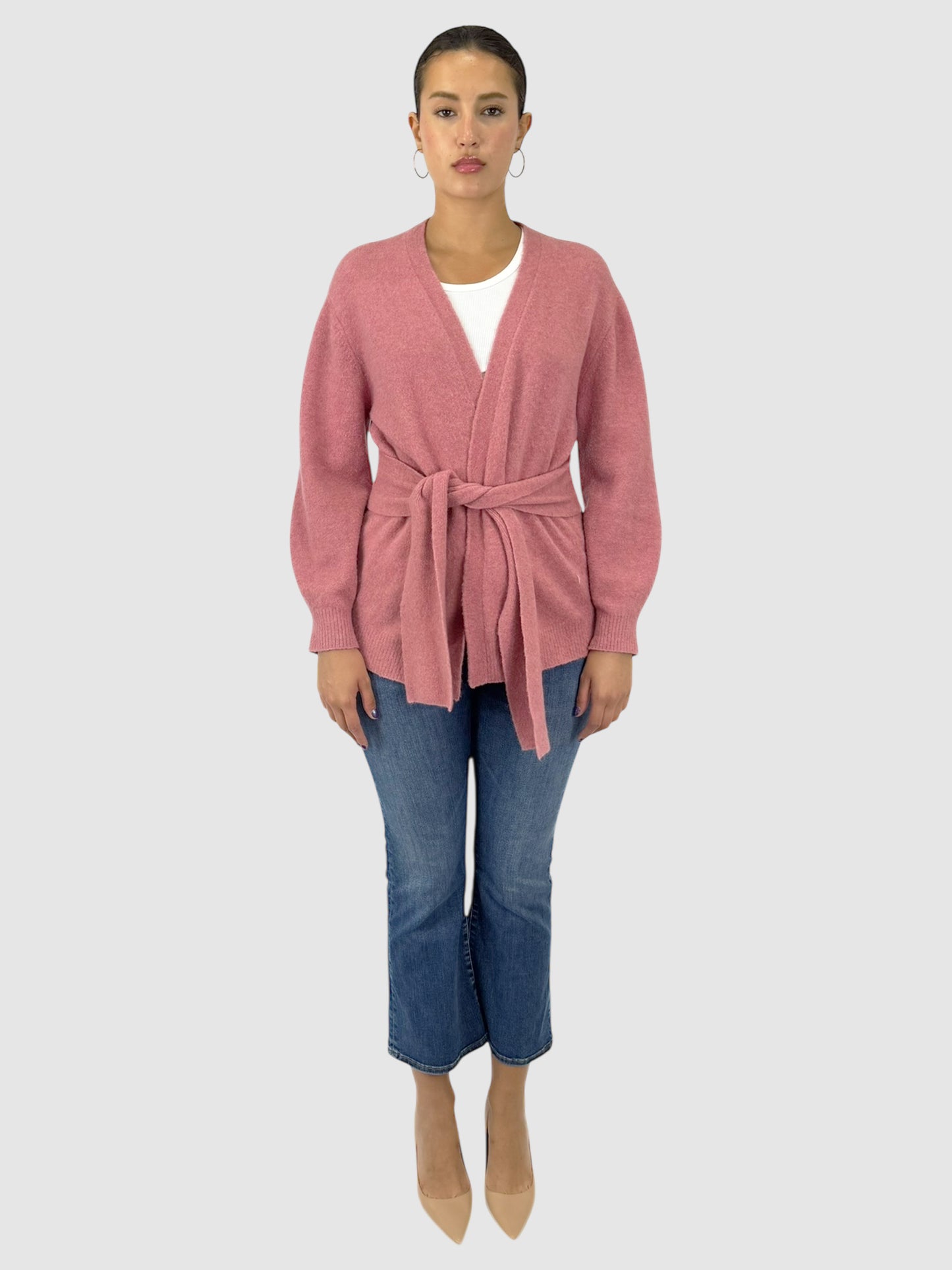 Wool Belted Cardigan