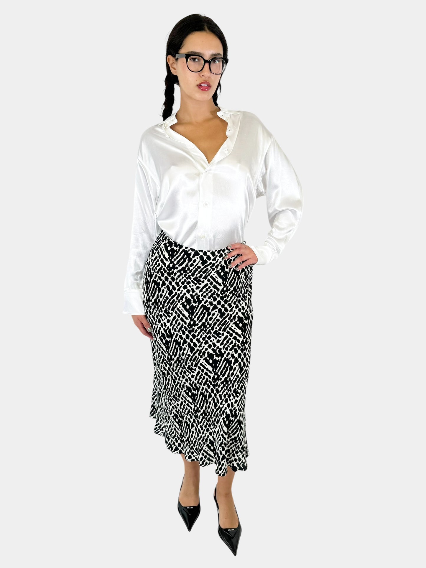 Satin Button-Up Top - Size 3