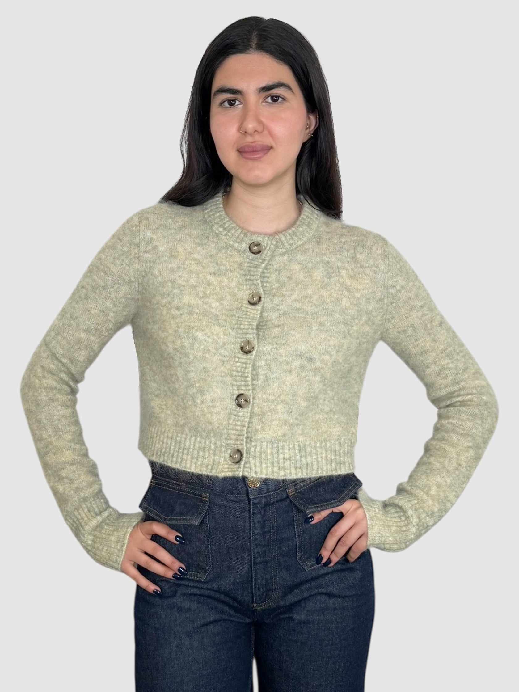 Mohair Cropped Cardigan
