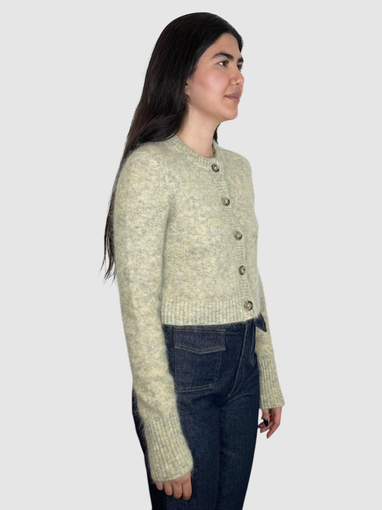 Mohair Cropped Cardigan