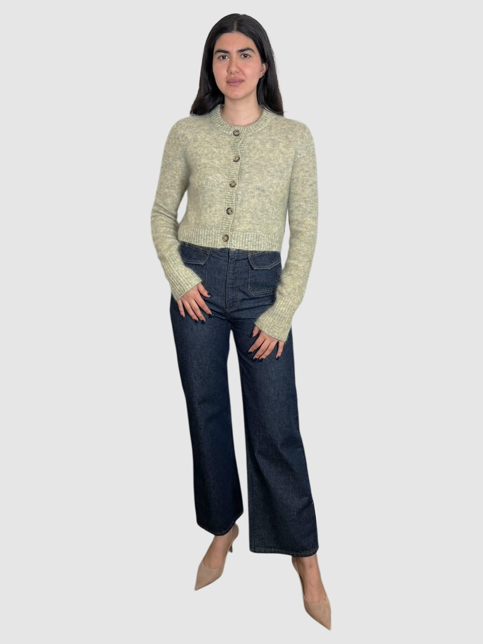 Mohair Cropped Cardigan