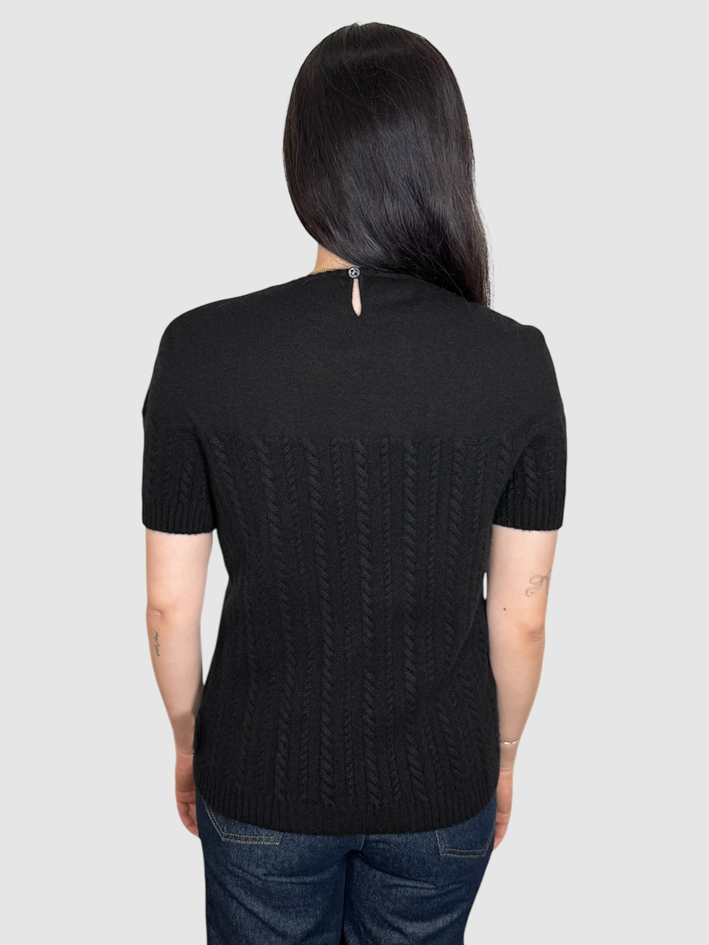 Bow Cashmere Top