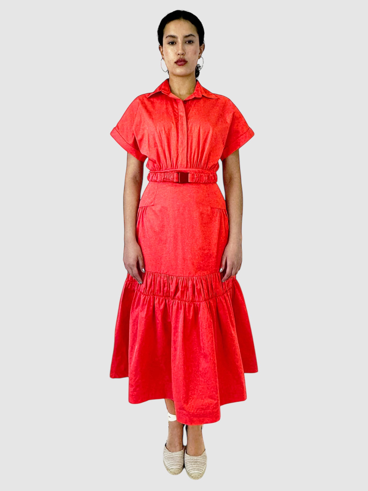 Teres Ruched Maxi Dress - Size S