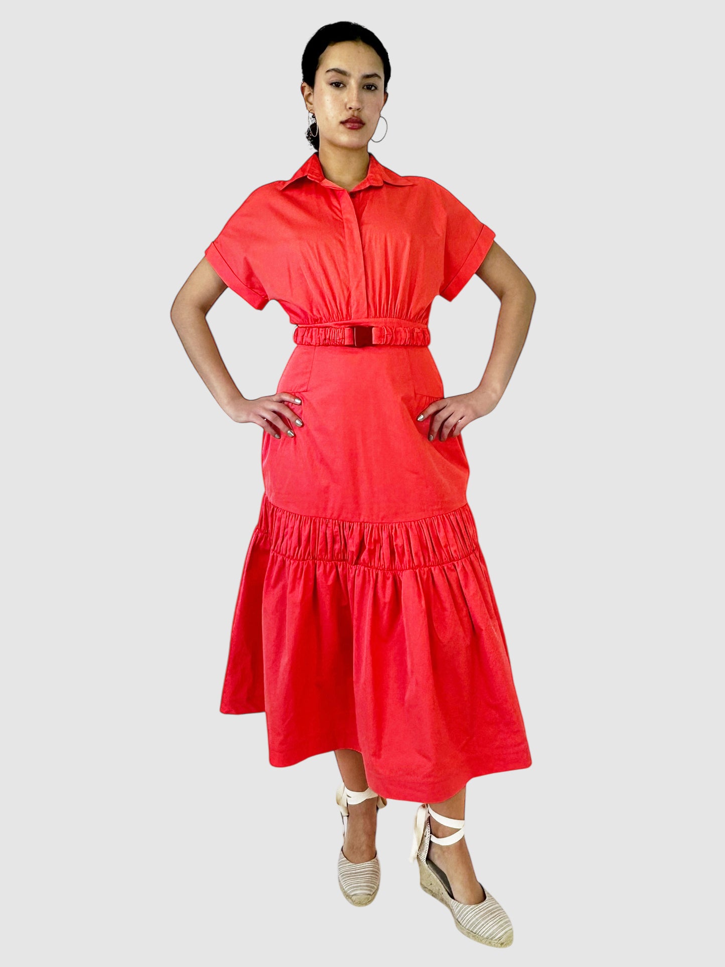 Teres Ruched Maxi Dress - Size S