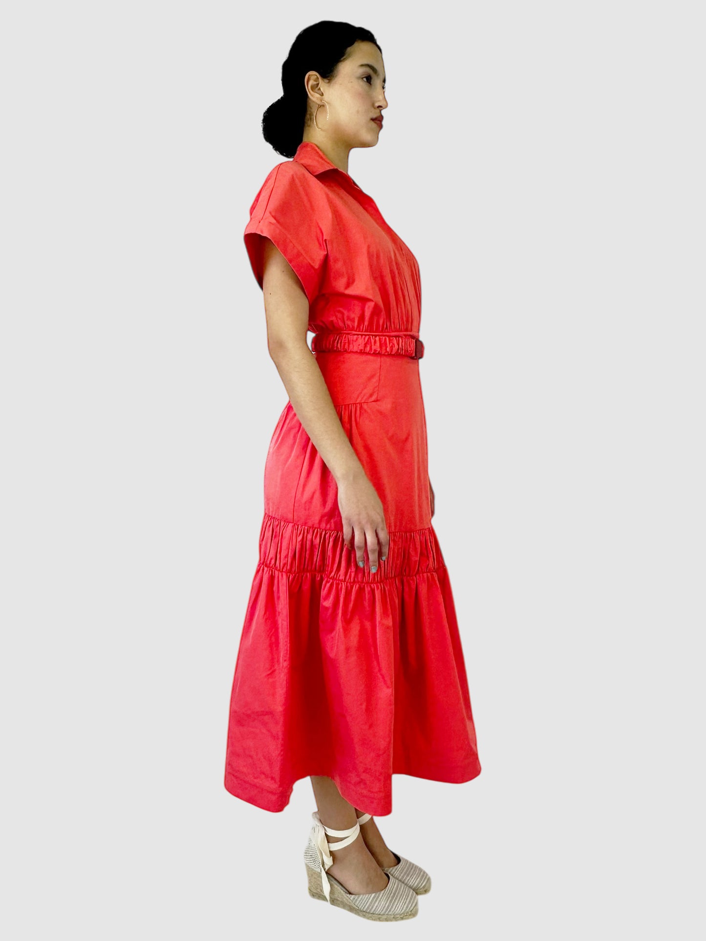 Teres Ruched Maxi Dress - Size S