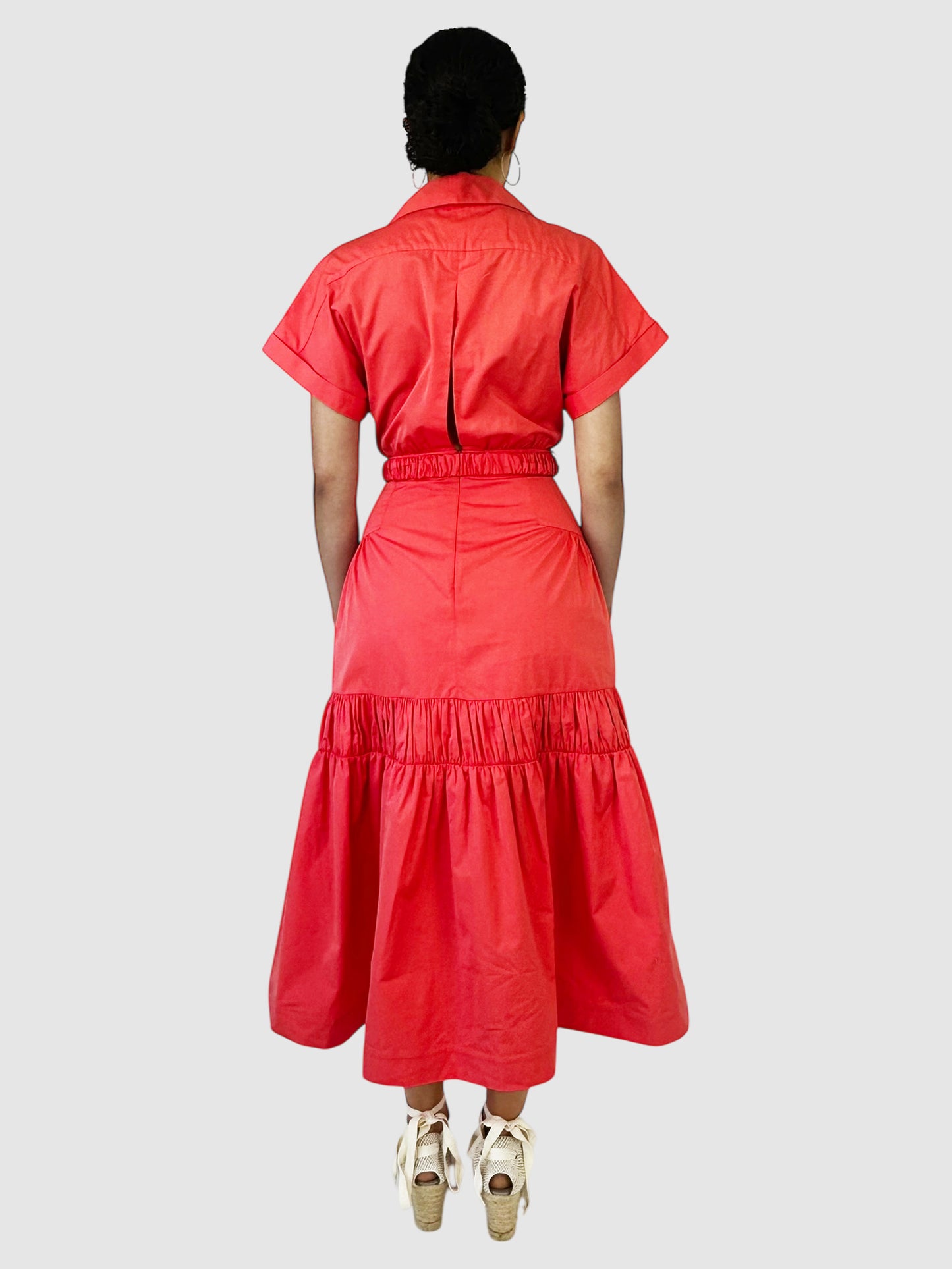 Teres Ruched Maxi Dress - Size S