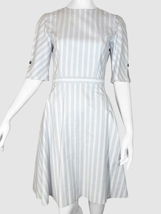 Stripe Fit and Flare Dress - Size 44
