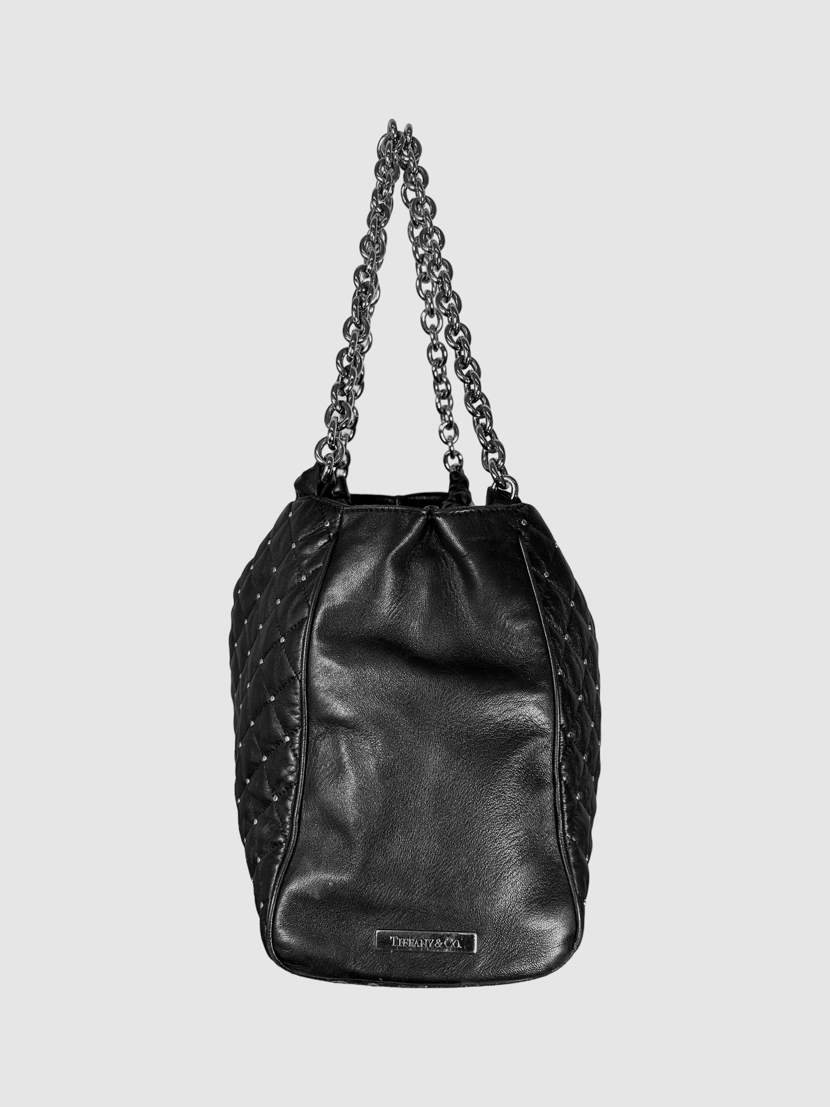 Studded Quilt Tote Bag