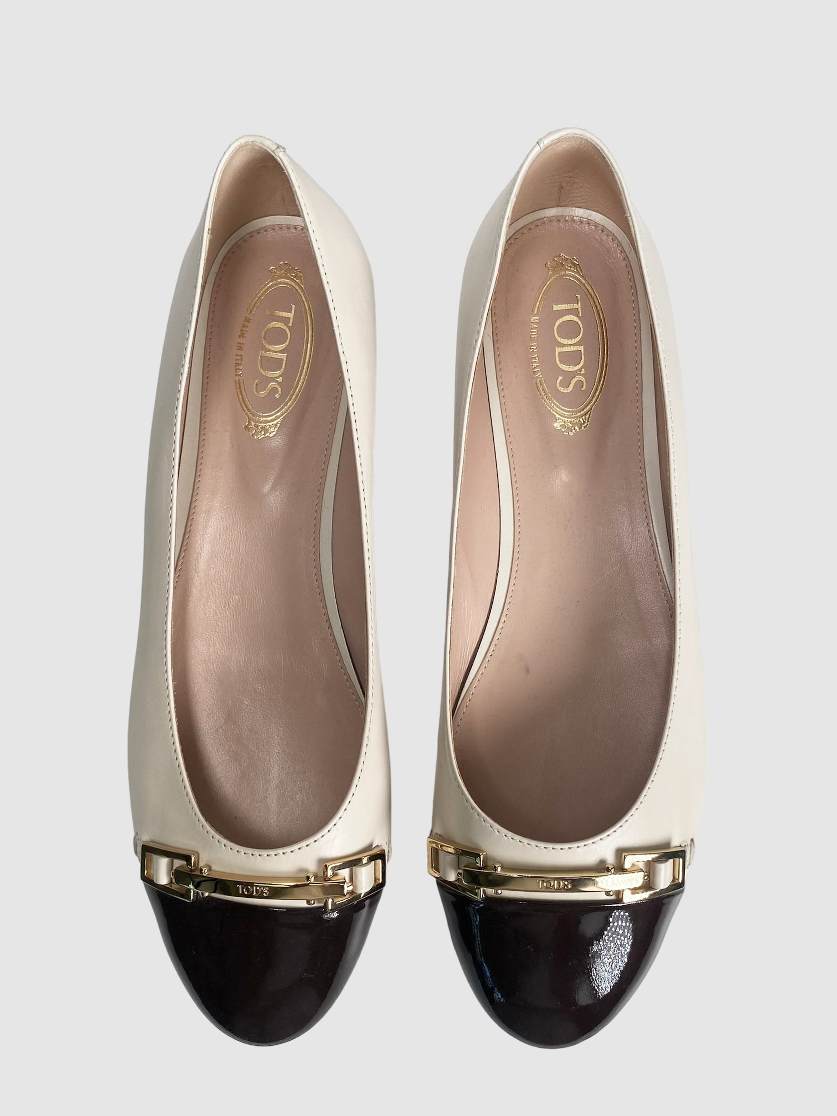 Tod's Two Tone Flats - Size 37.5