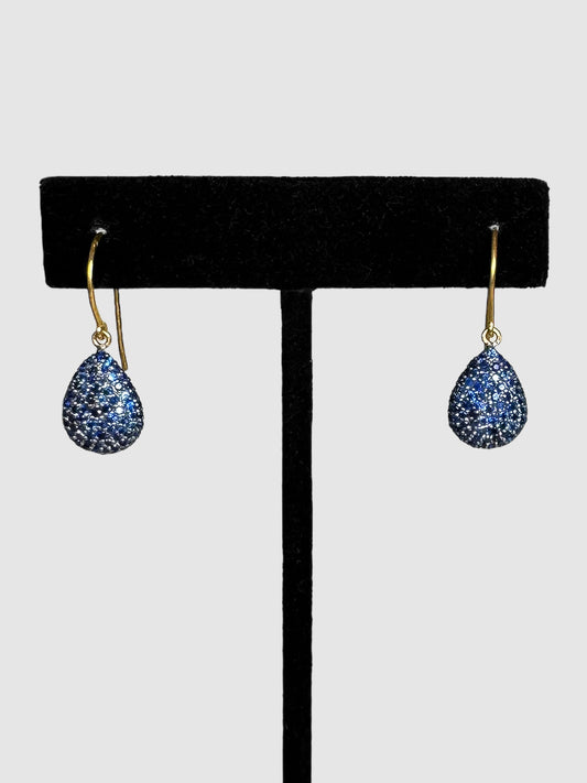 Sapphire Victorian Dangle Earrings