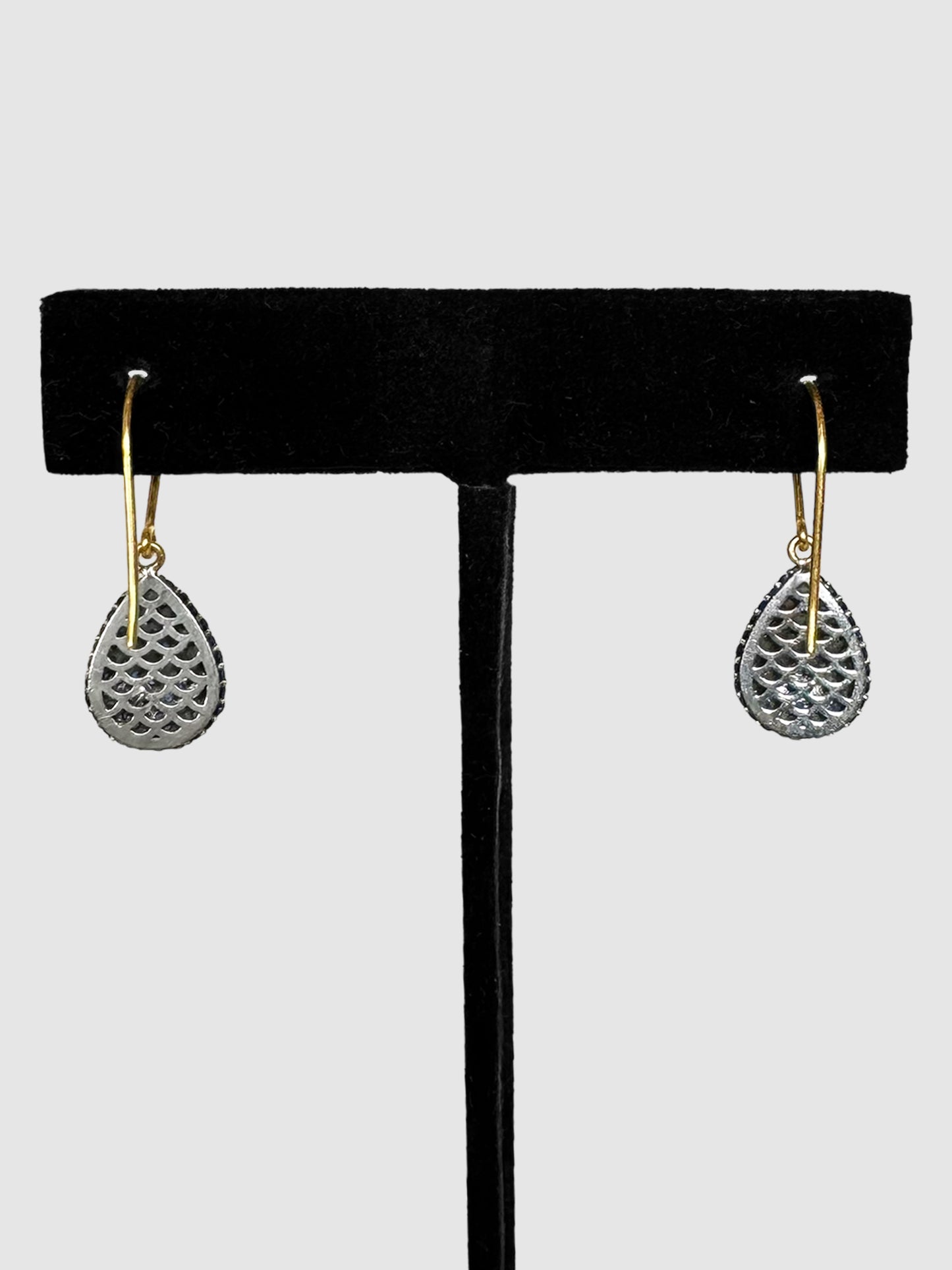 Ruby Victorian Dangle Earrings