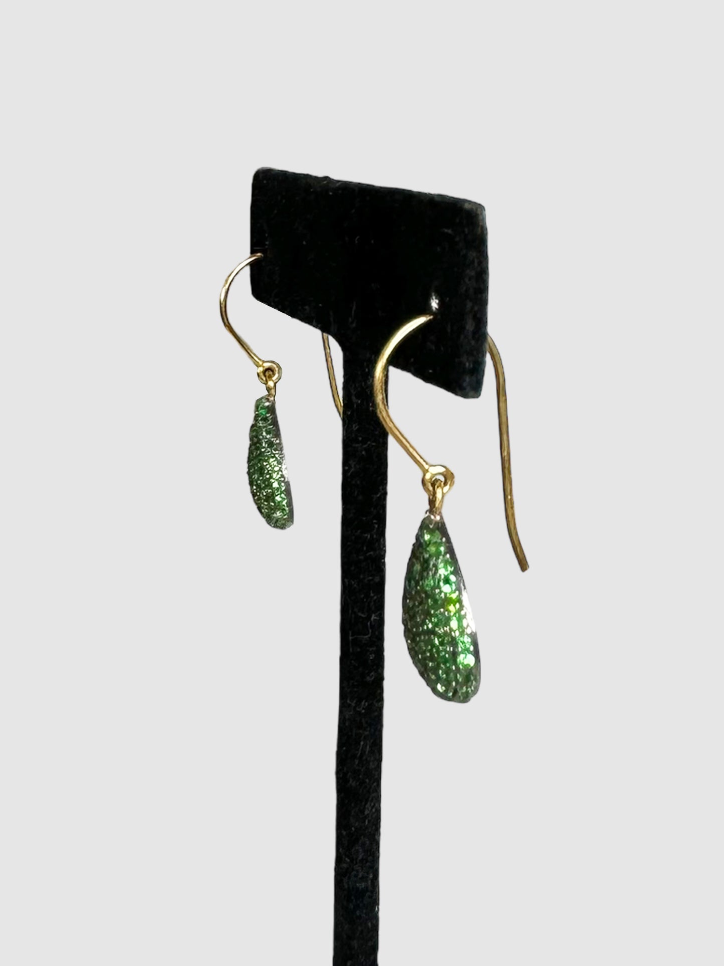 Tsavorite Victorian Dangle Earrings