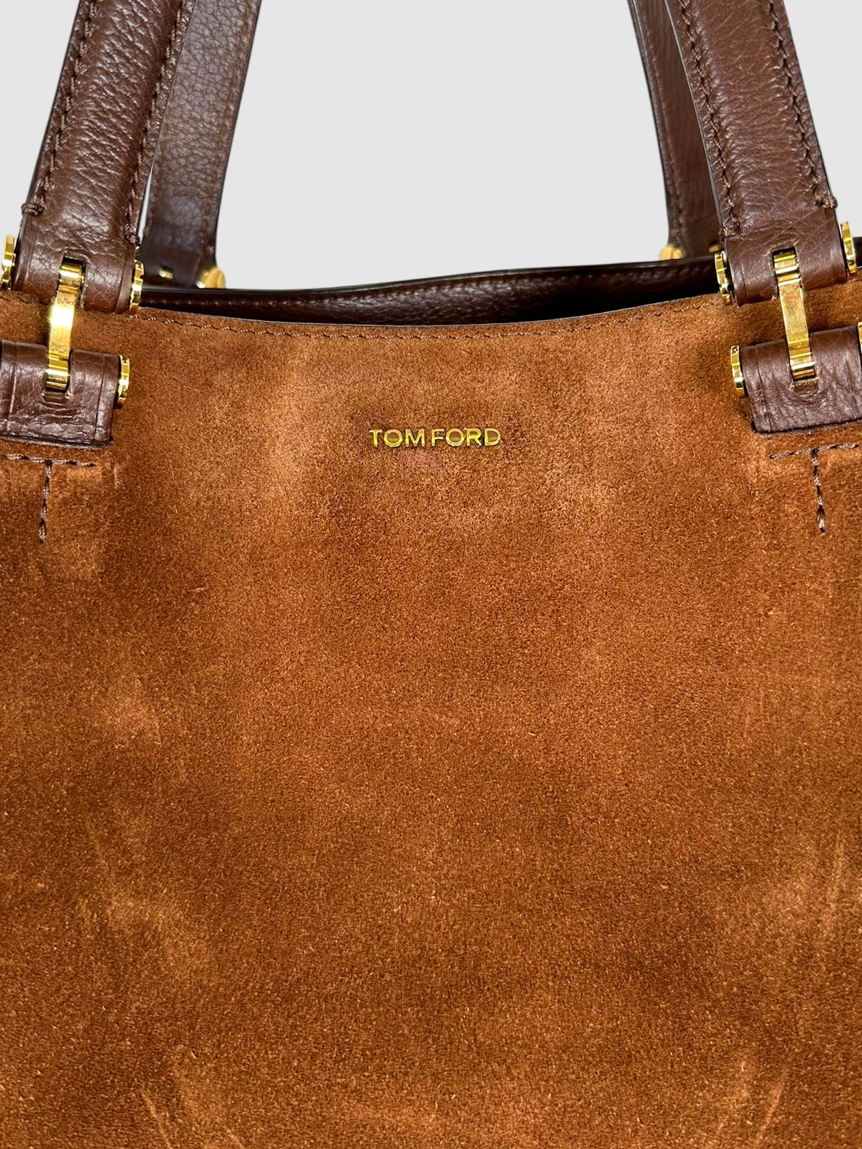 Suede Square Tote Bag