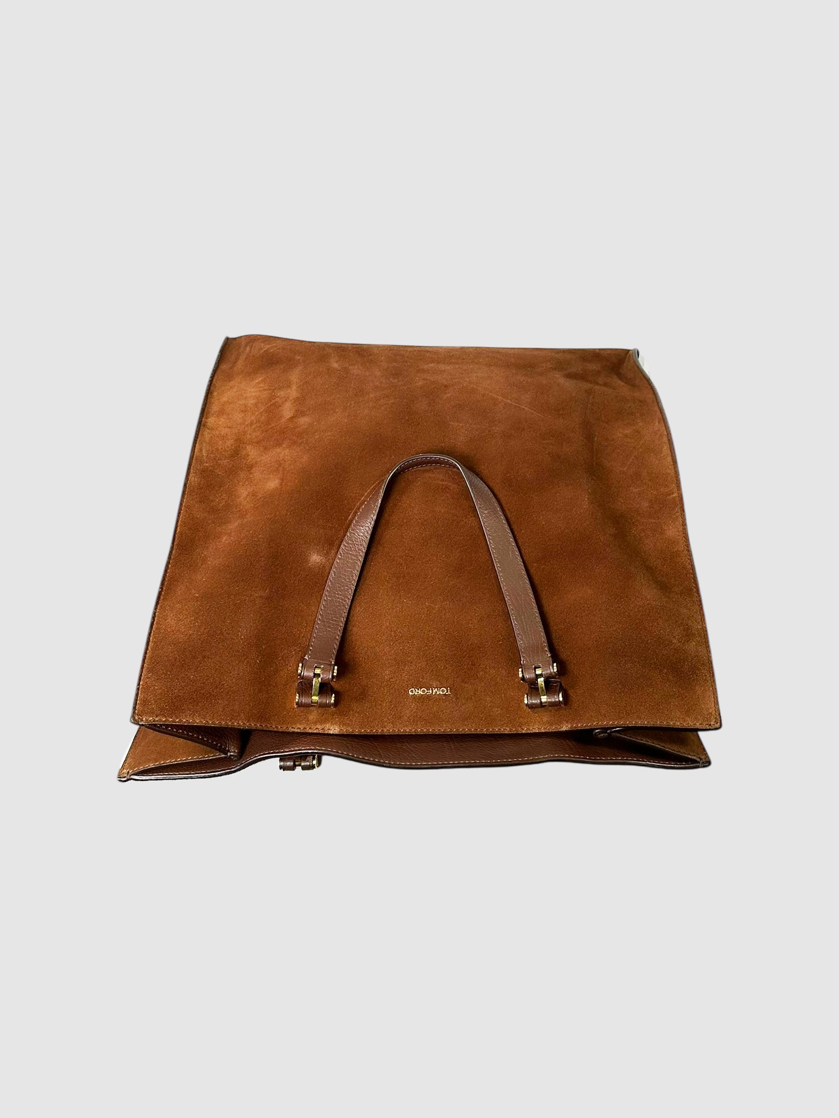 Suede Square Tote Bag