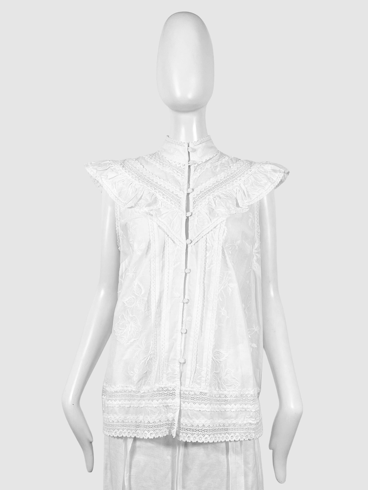 Tulsi Lace Sleeveless Top - Size 2