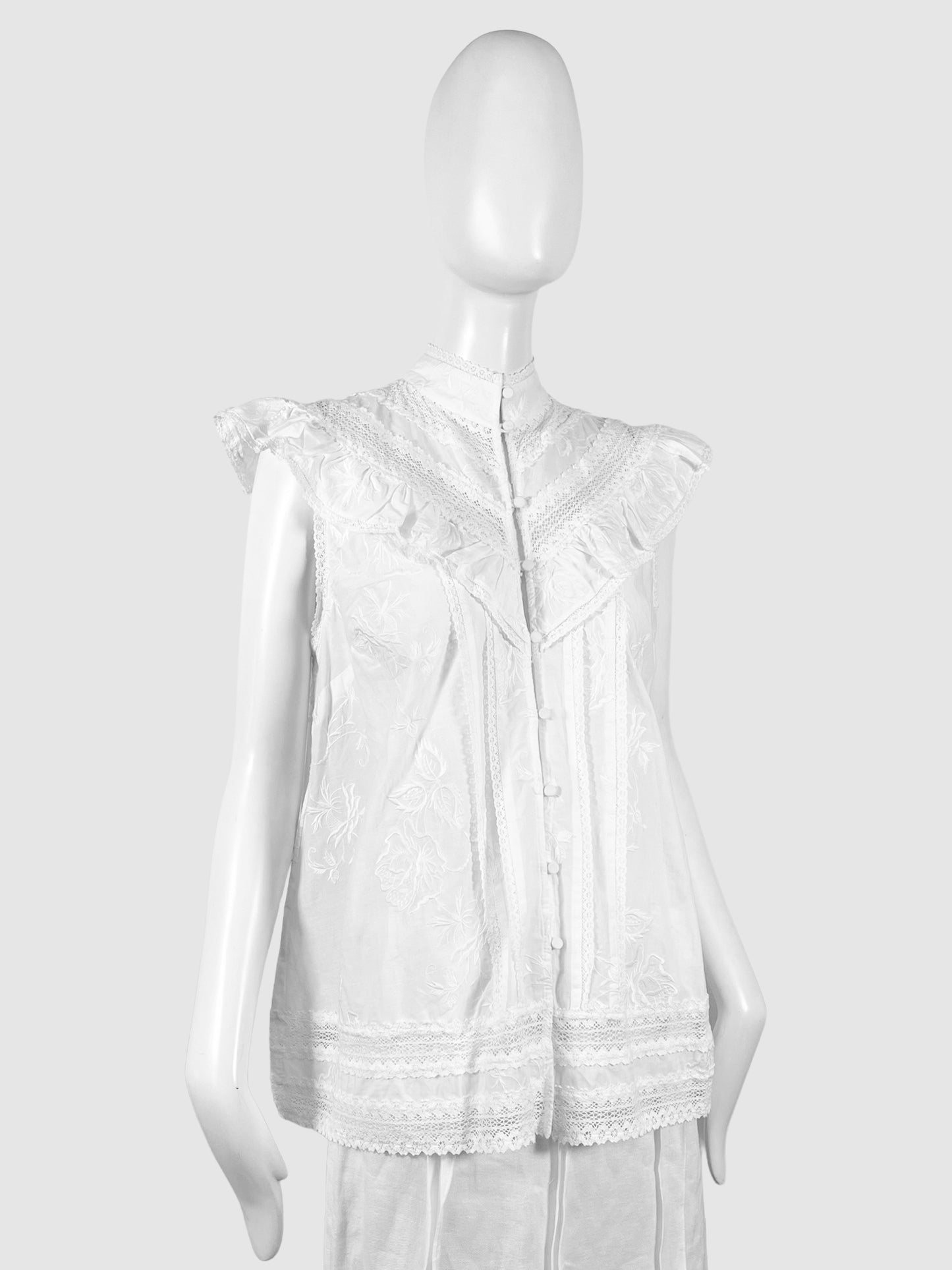 Tulsi Lace Sleeveless Top - Size 2