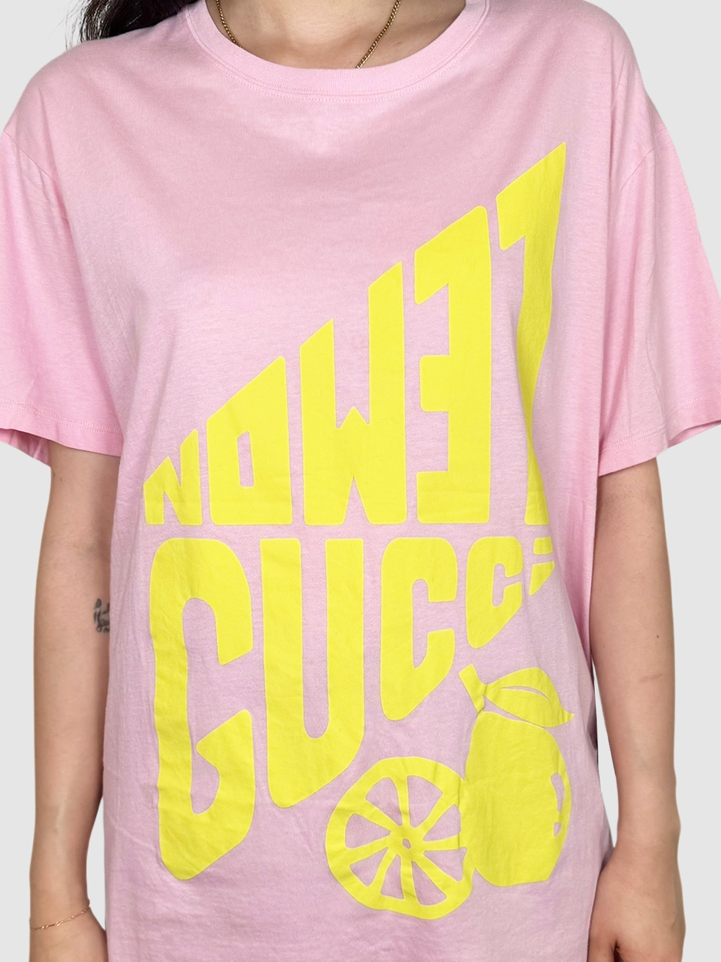 Lemon Gucci Graphic Top