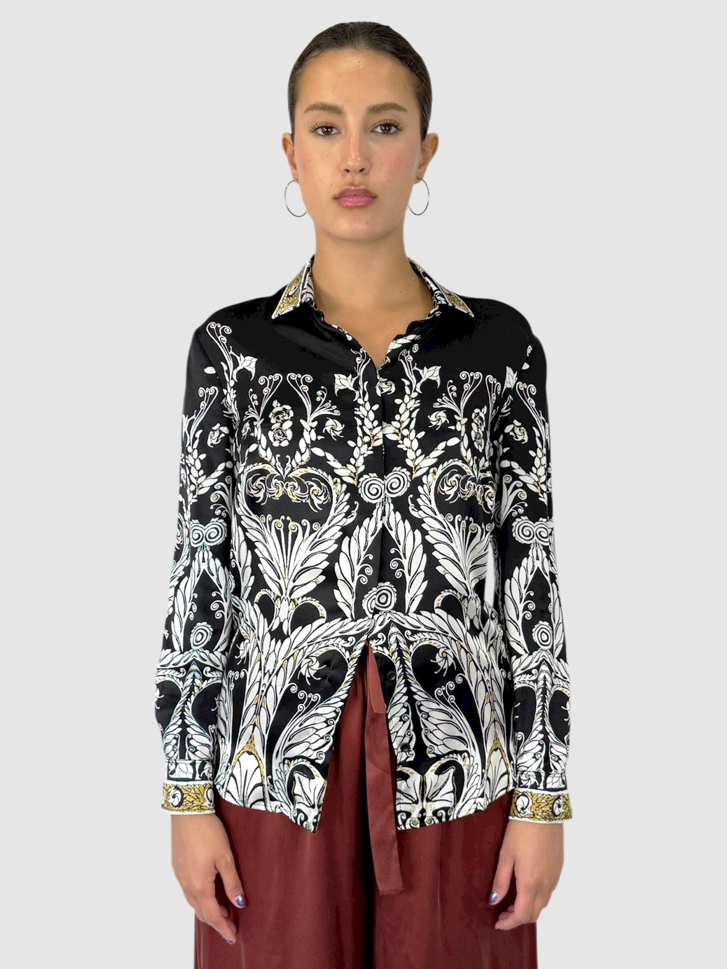 Printed Silk Top