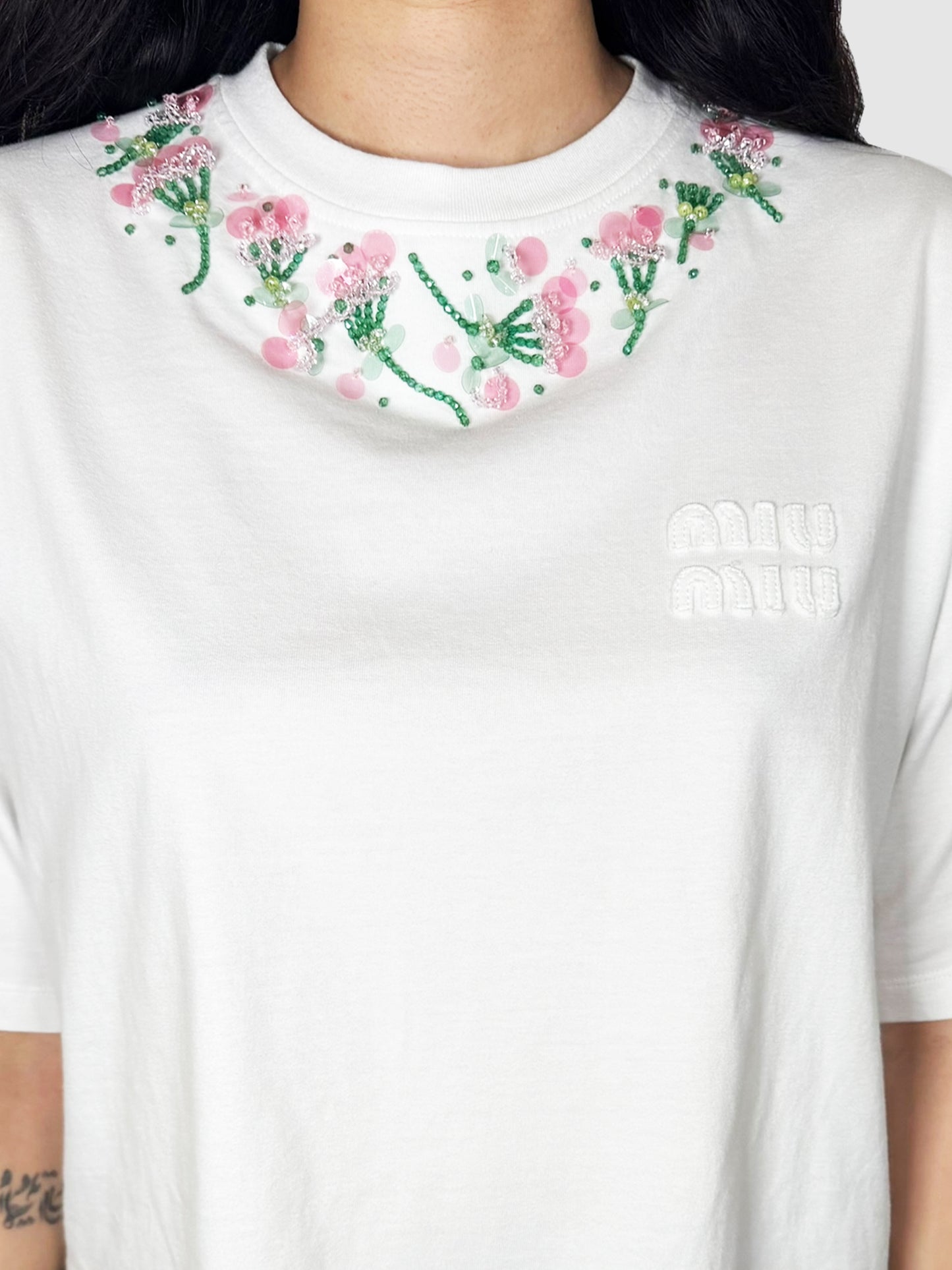 Beaded Flower Top