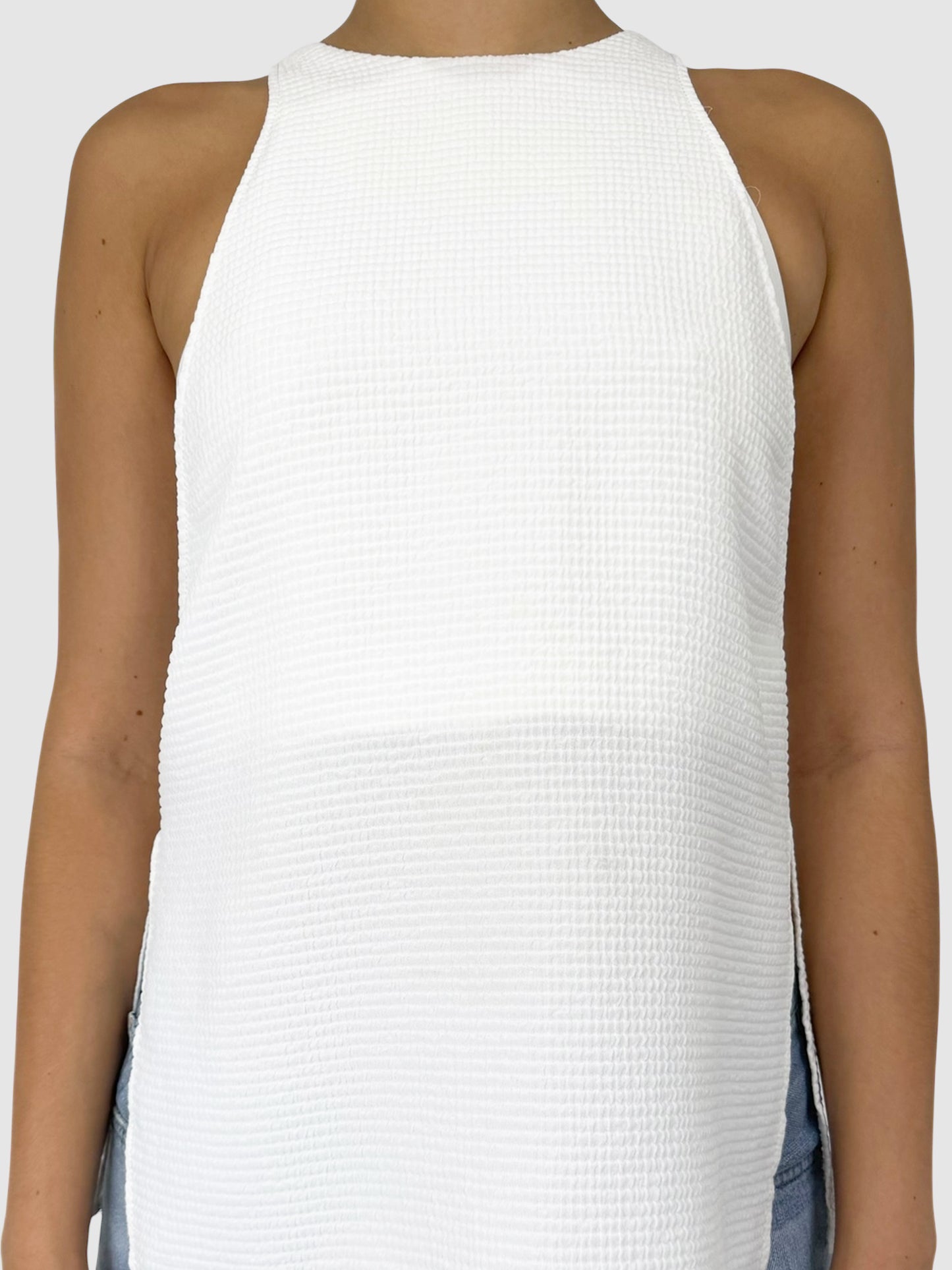 Textured Sleeveless Top