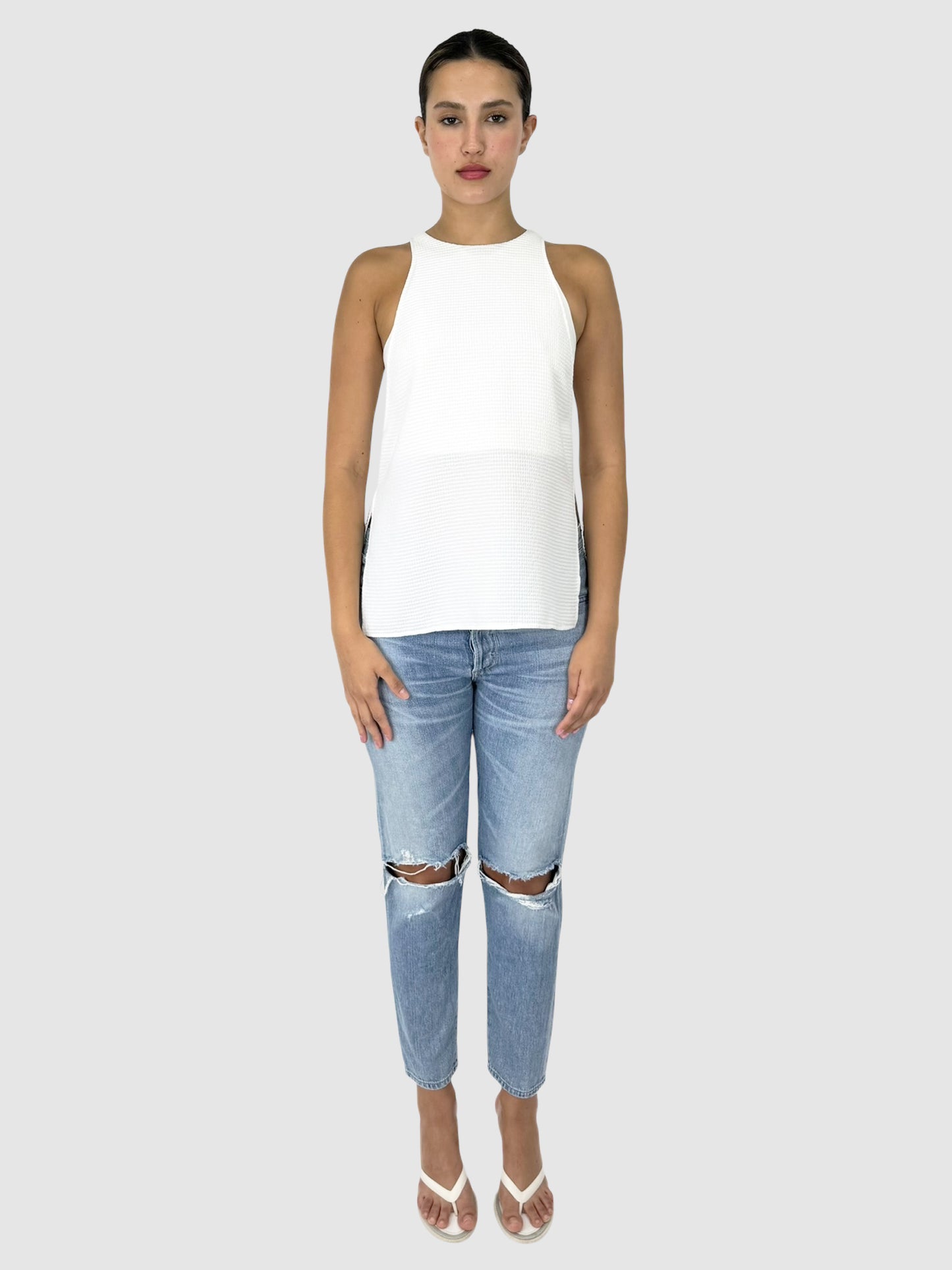 Textured Sleeveless Top