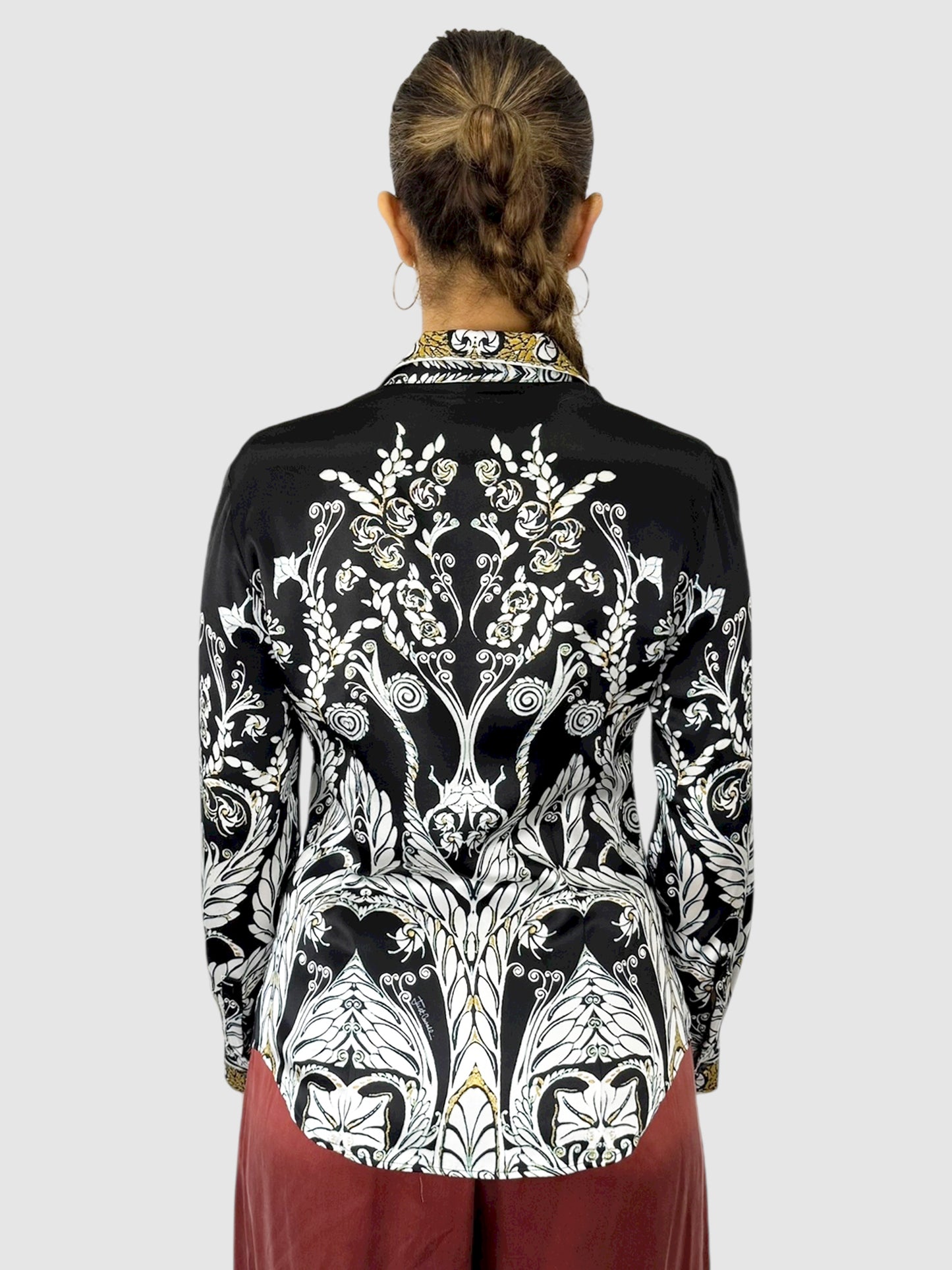 Printed Silk Top